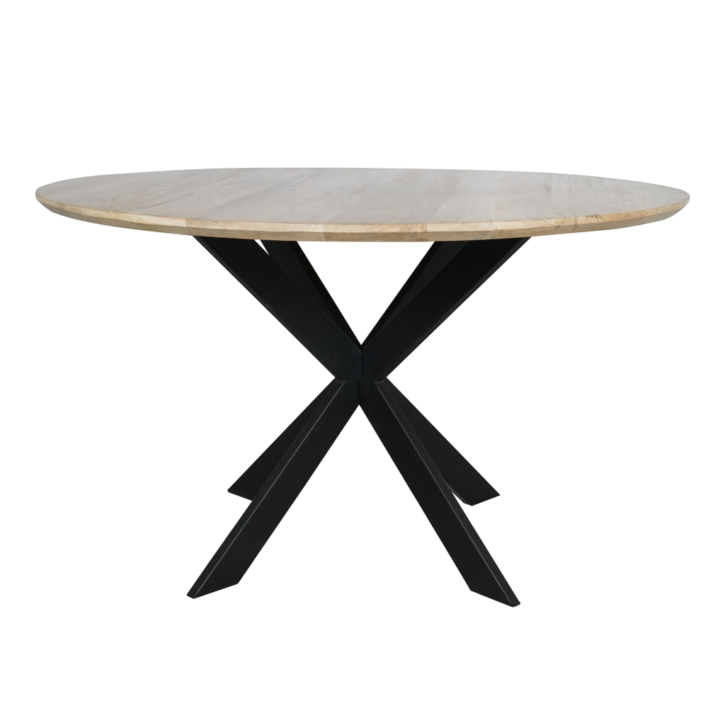 Esstisch Evoque Natur–massives FSC Eichenholz, Rund Ø110x76 cm