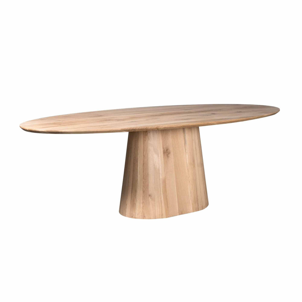 Esstisch Verona Natur - massives Eichenholz, Oval 210 x 110 x 76 cm