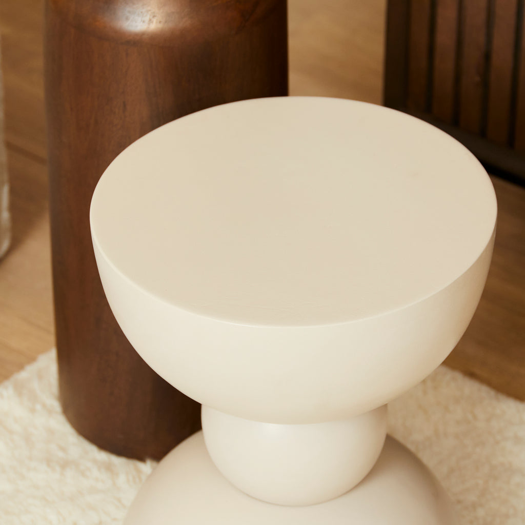 Beistelltisch Jean 30x30x40 cm – Massives Mangoholz mit einzigartigem Design für Wohnzimmer & Lounge