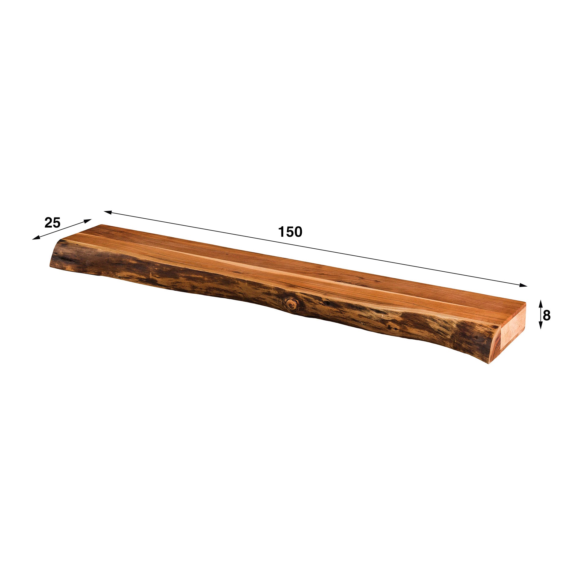 Regal – Calda Loft – Massivholz Akazie natur