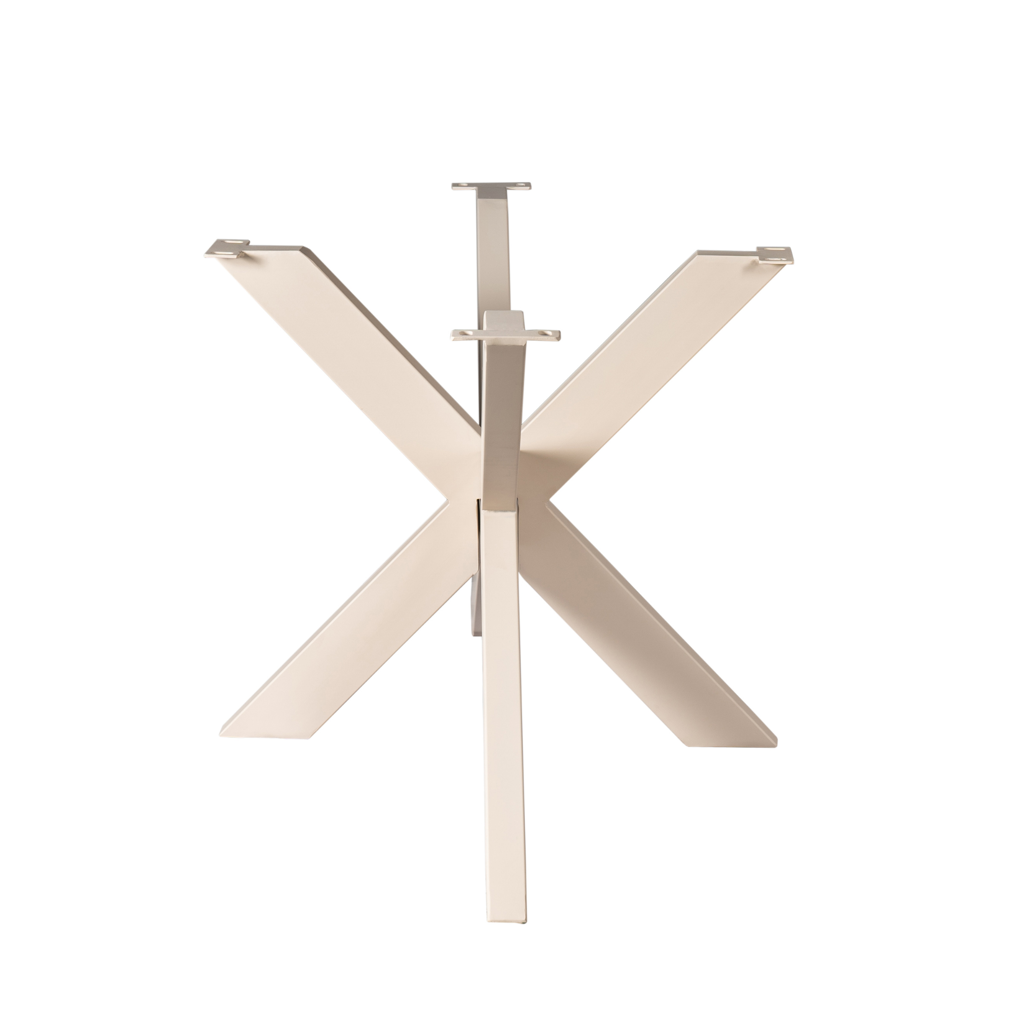 Tischbein Matrix Sand – modernes Metallgestell für Tischplatten, 160 x 80 x 73 cm