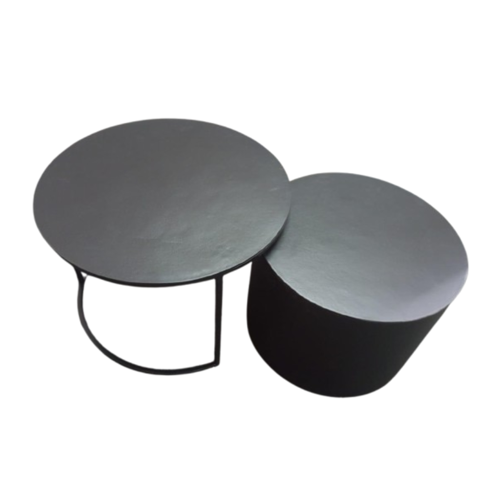 Couchtisch Ziva 90x90x23 cm – Aluminium in Gold mit einzigartigen Design-Beinen