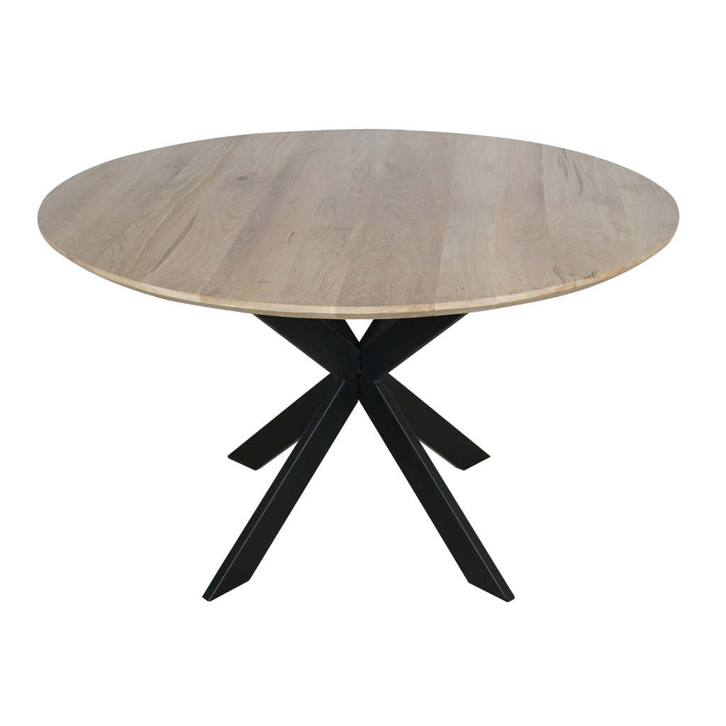 Esstisch Evoque Natur–massives FSC Eichenholz, Rund Ø110x76 cm