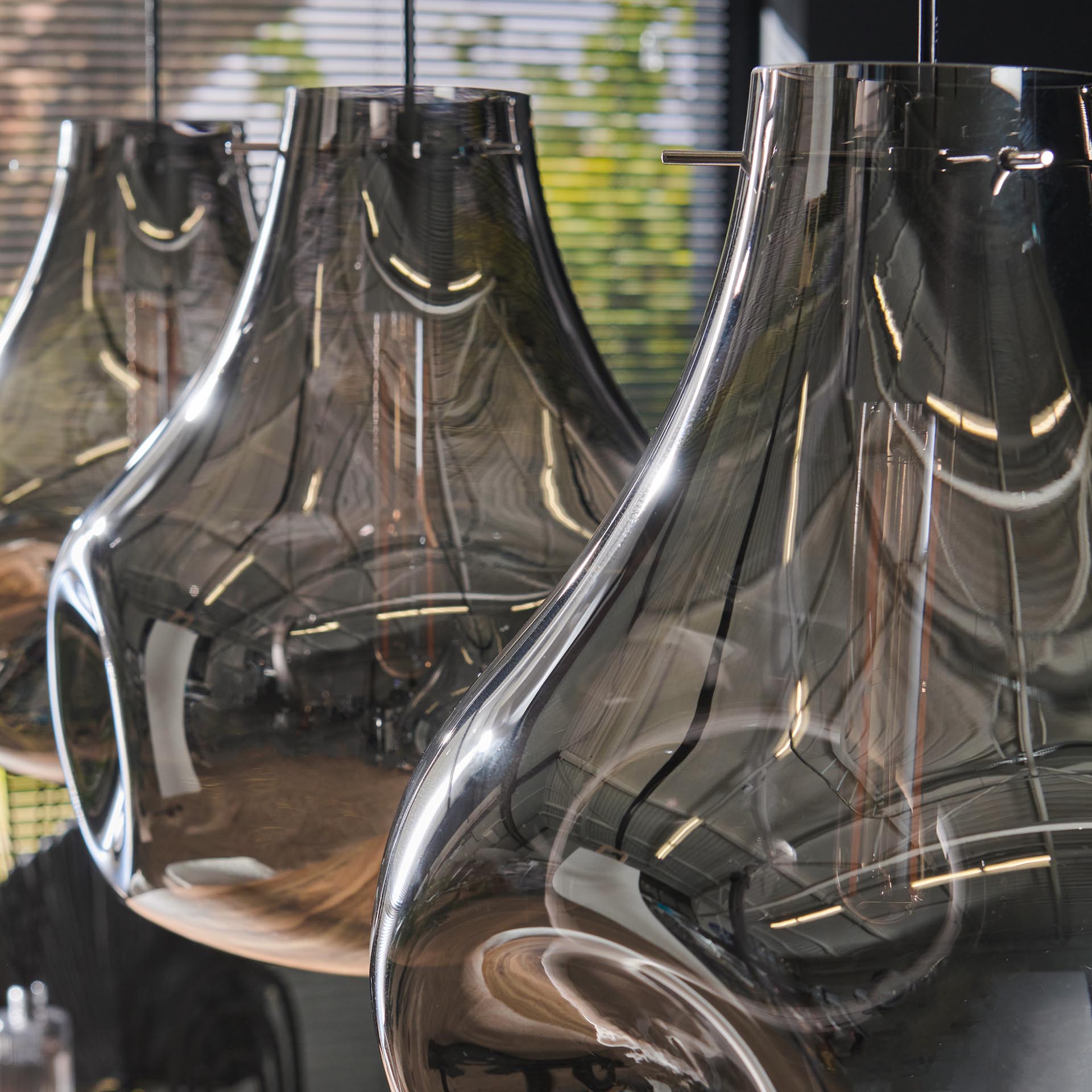 Hängeleuchte – Olivo Modern – Glas – Artic schwarz