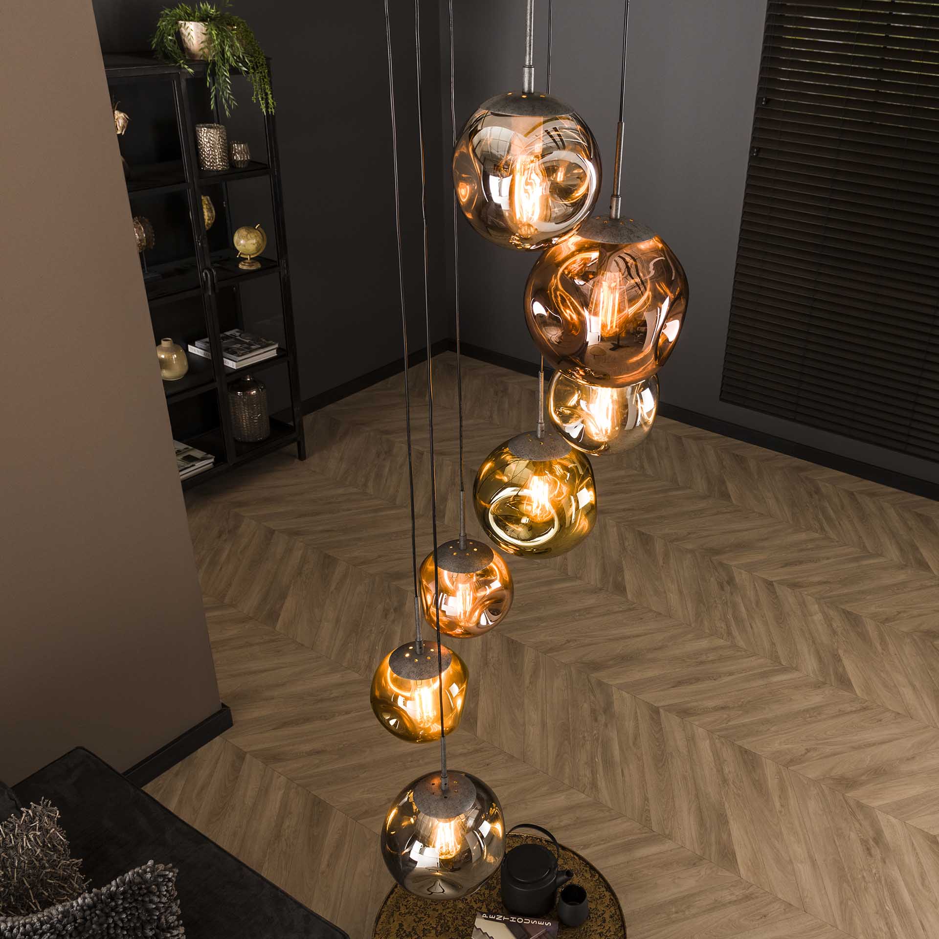 Hängeleuchte – Linea Origin – Alt Silber Finish