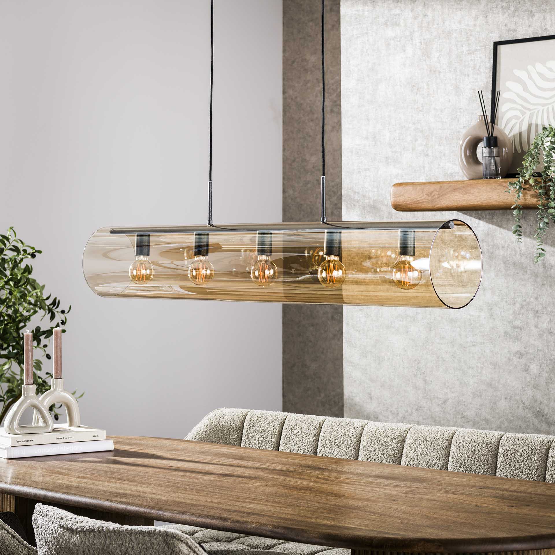 Hängeleuchte – Aria Loft – Glas – Artic schwarz