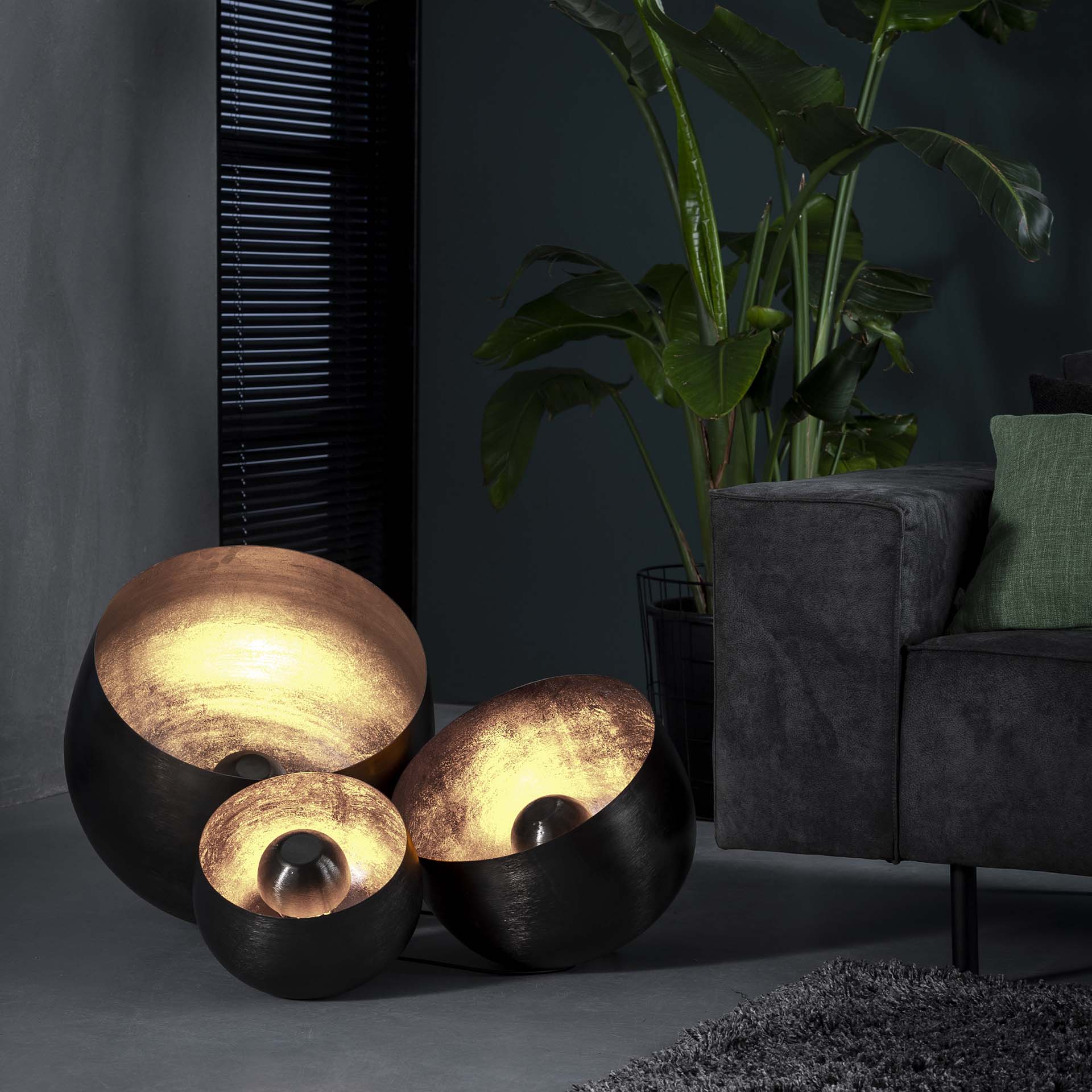 Tischleuchte – Scalea Design – Schwarz Nickel