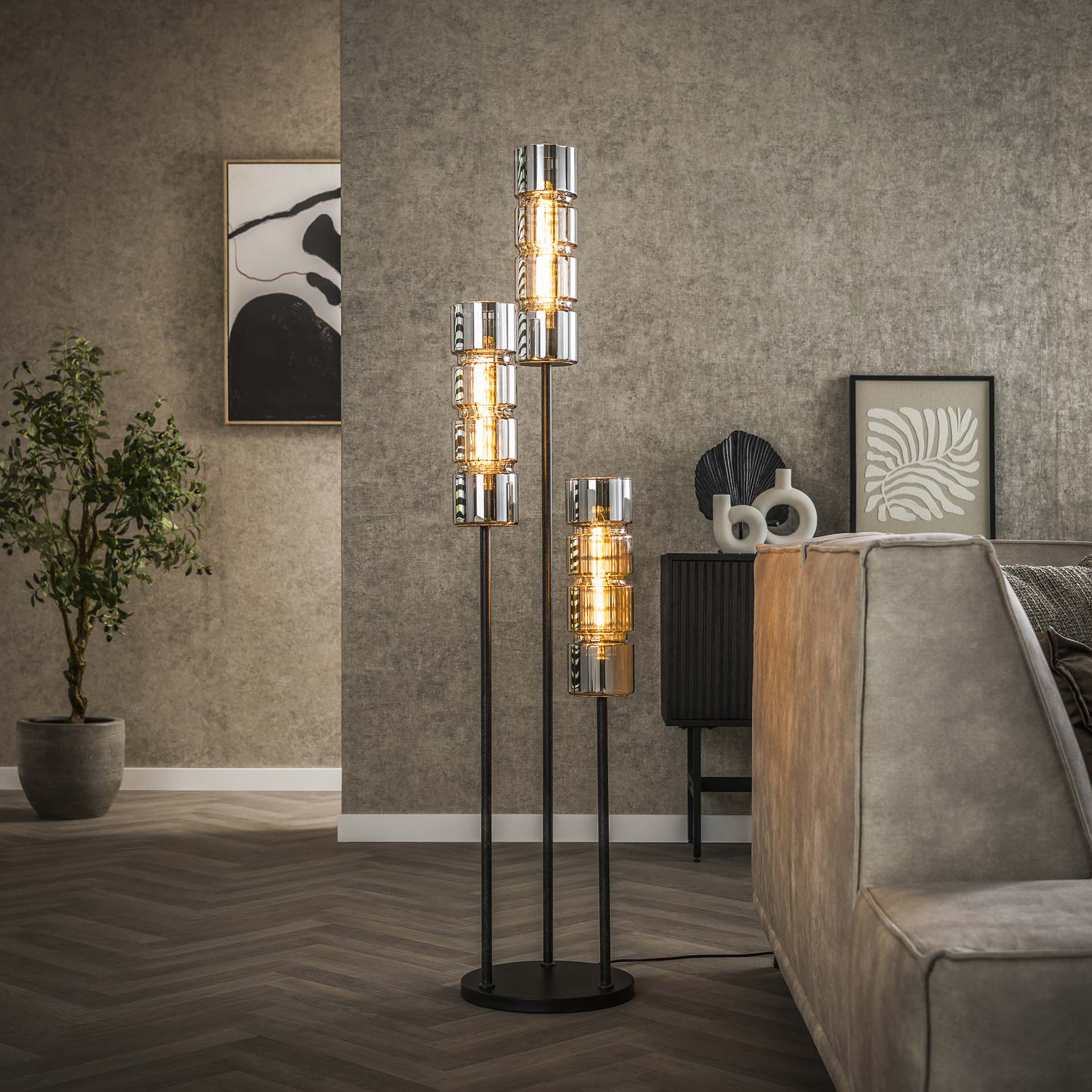 Stehleuchte – Prisma Forma – Glas – Artic schwarz