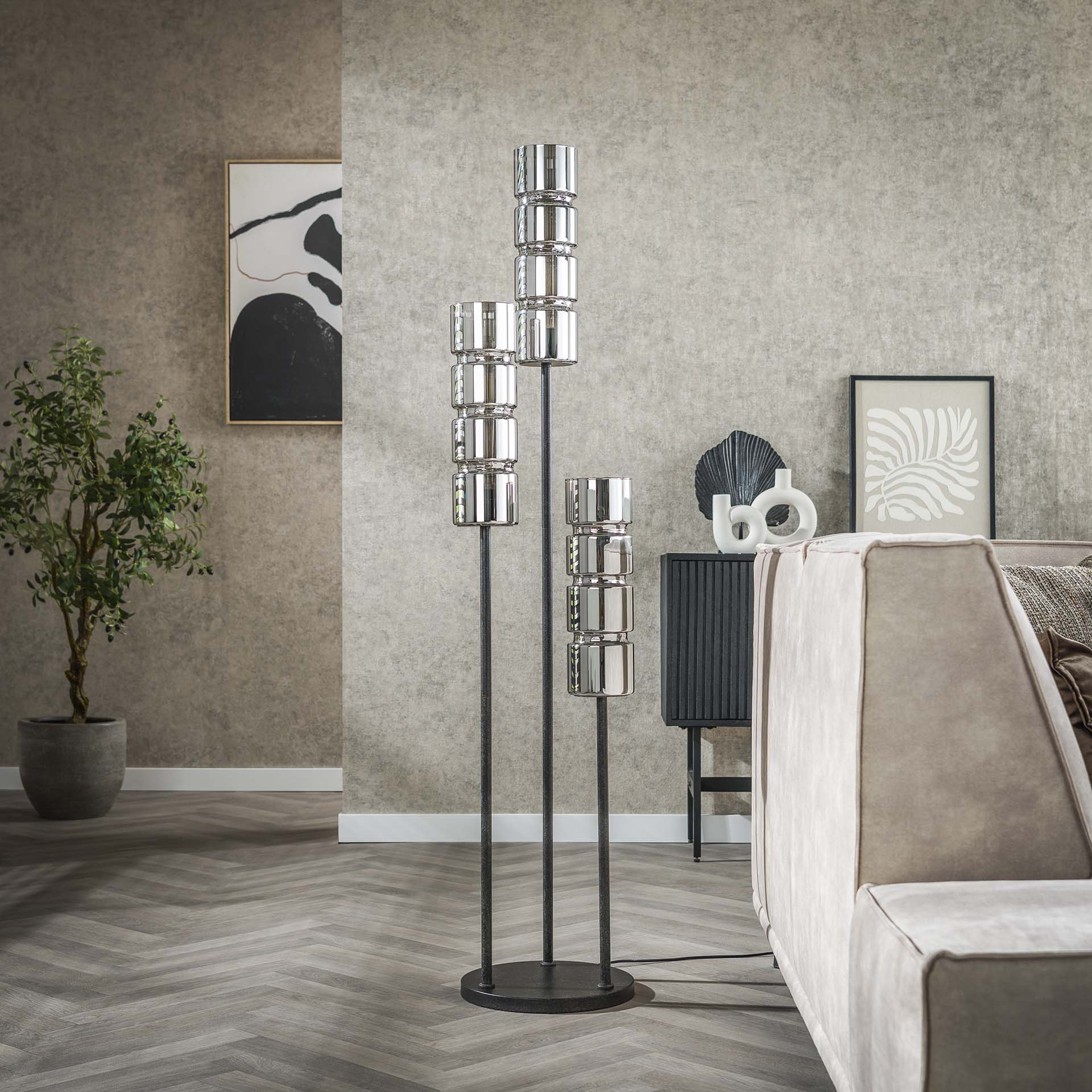 Stehleuchte – Prisma Forma – Glas – Artic schwarz