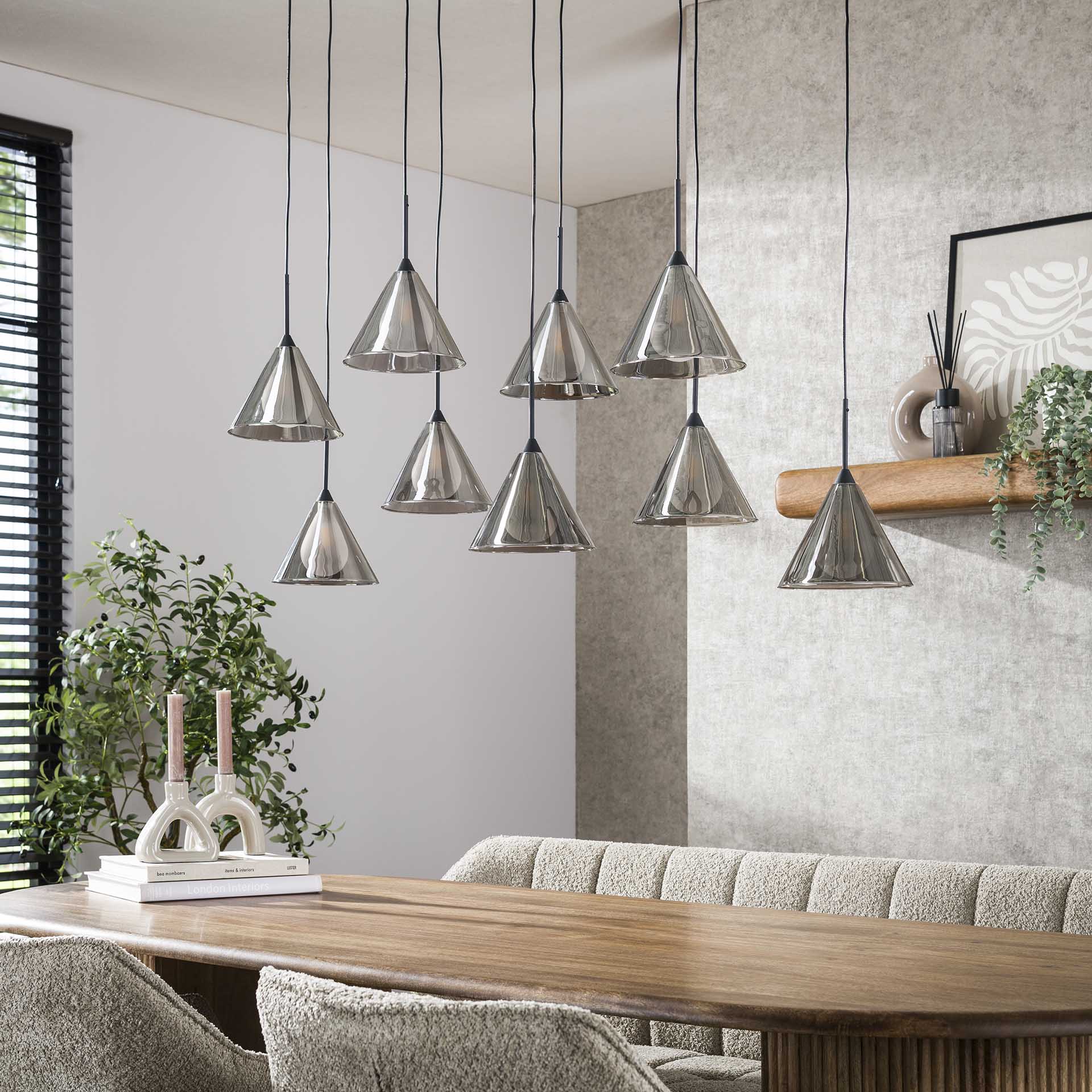 Hängeleuchte – Aria Classic – Glas – Smoke grey glass