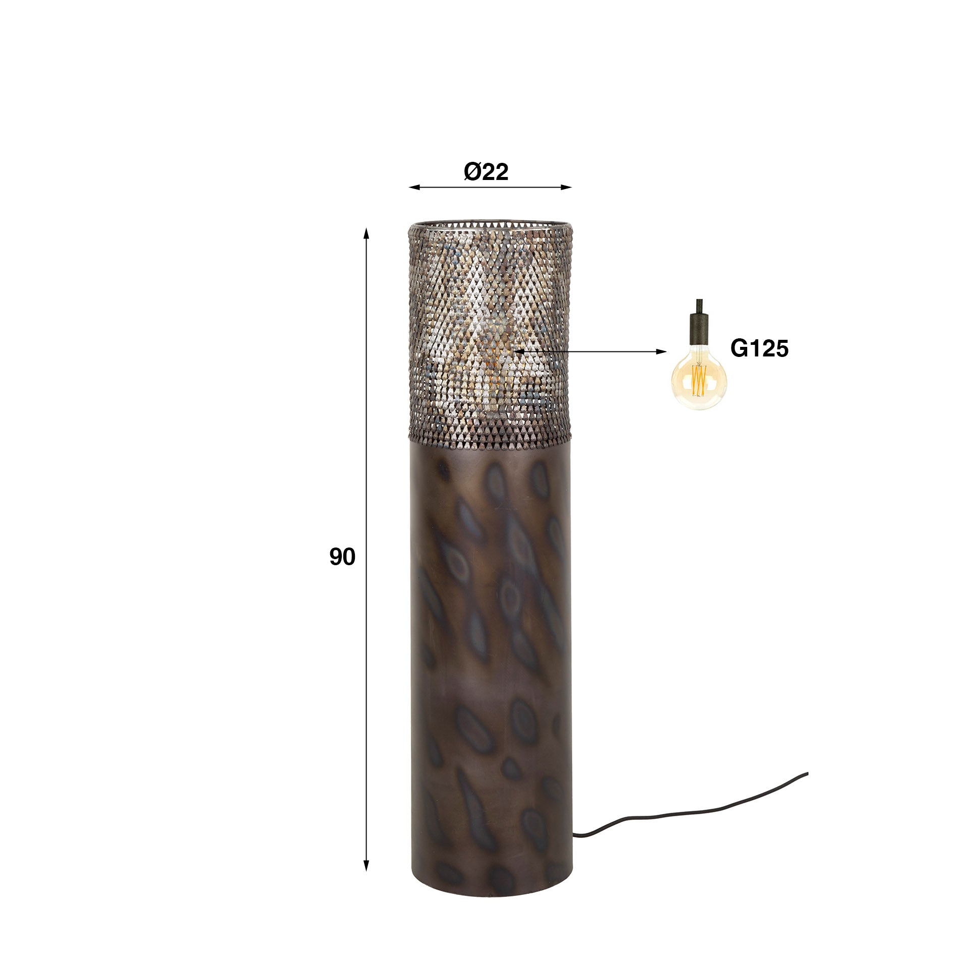 Stehleuchte – Forma Select – Schwarz-braun