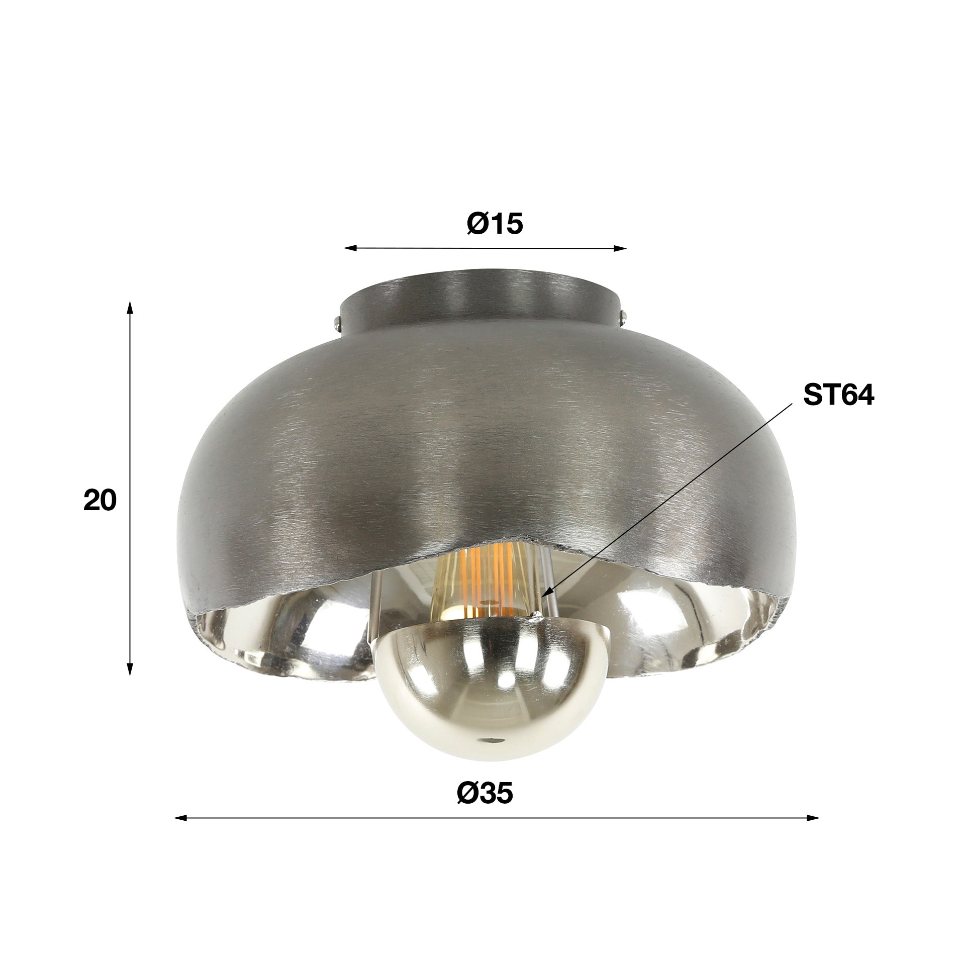 Hängeleuchte – Avani Loft – Schwarz Nickel
