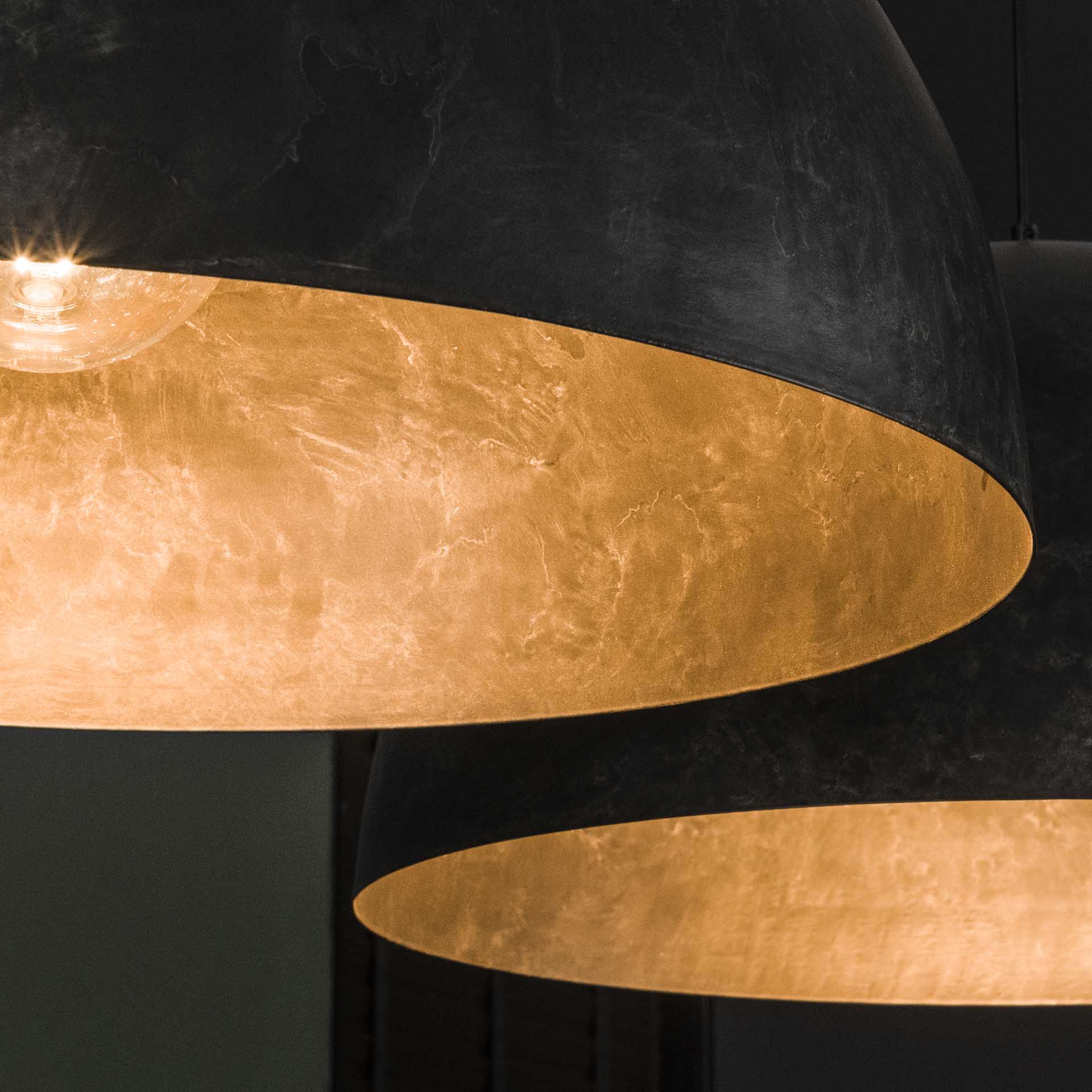 Hängelampe Cupola 2-flammig Ø60×30×150 cm – moderne Metall-Leuchte in Charcoal, höhenverstellbar