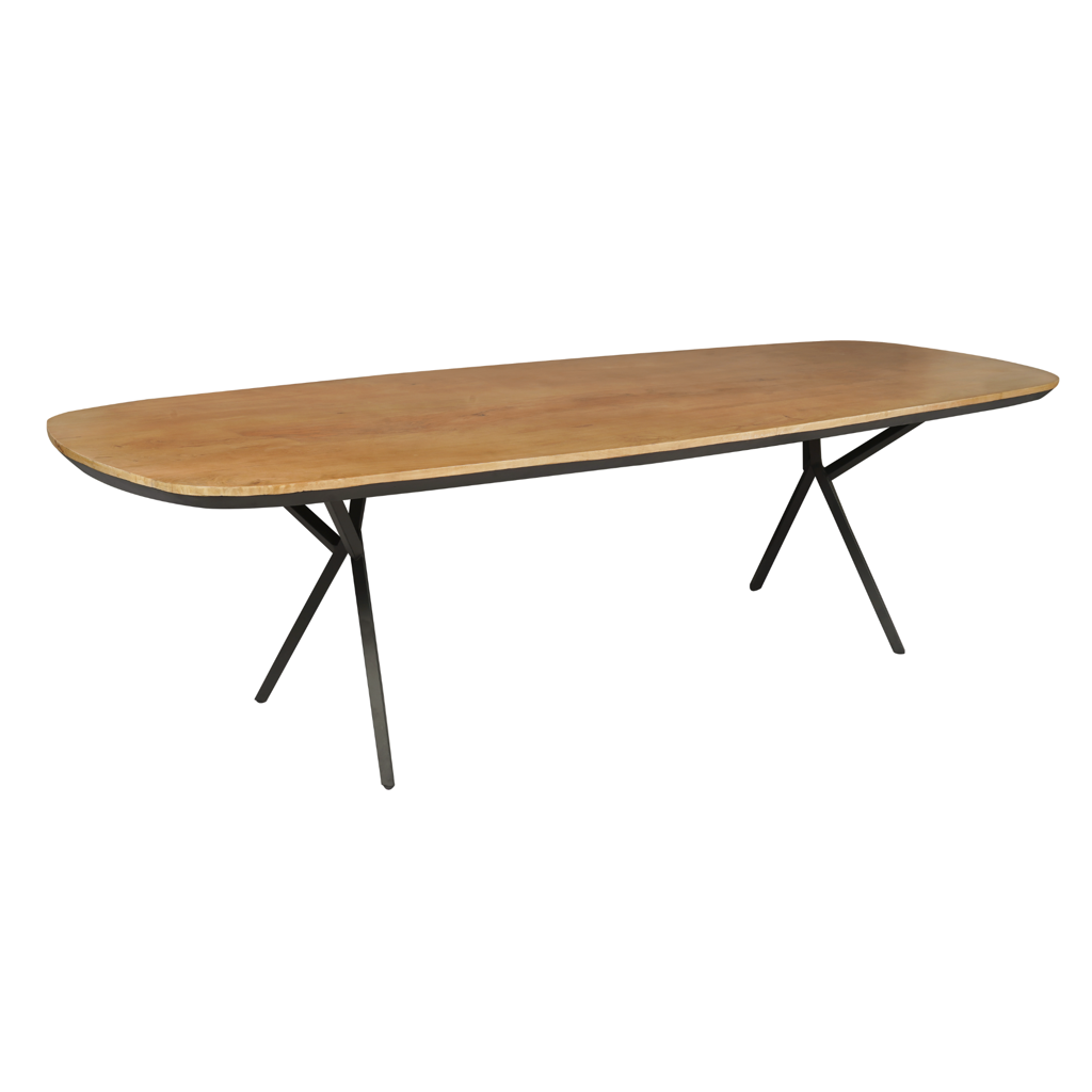 Esstisch Rois 200x100 cm, Natur – Massives Mangoholz, natürlicher Look & gemütliches Design