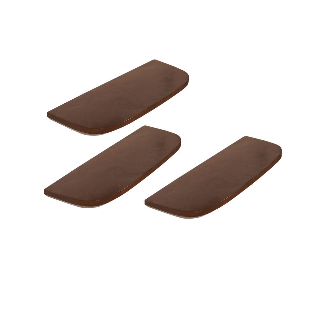 Wandregal-Set Gusta 60 x 20 x 15 cm – Massives Mangoholz, Naturfinish
