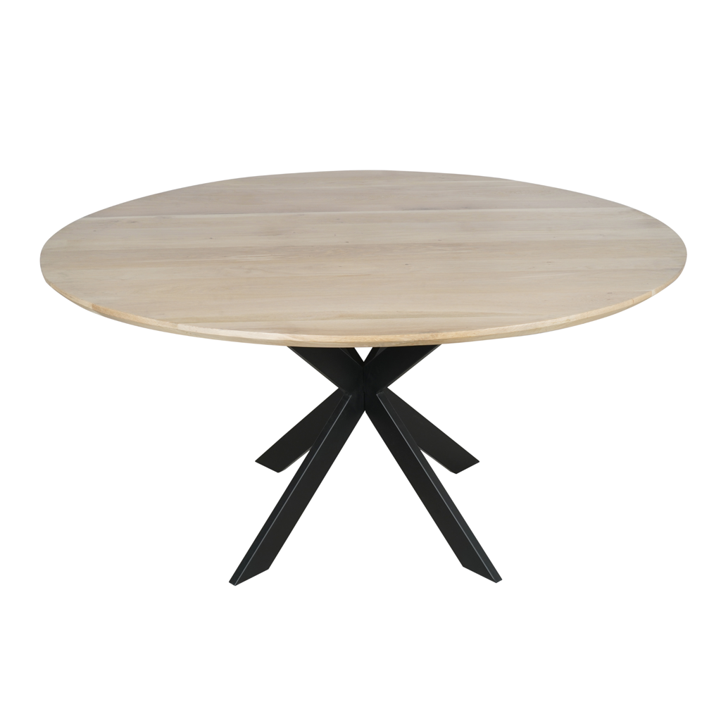 Esstisch Evoque Natur–massives FSC Eichenholz, Rund Ø150x76 cm