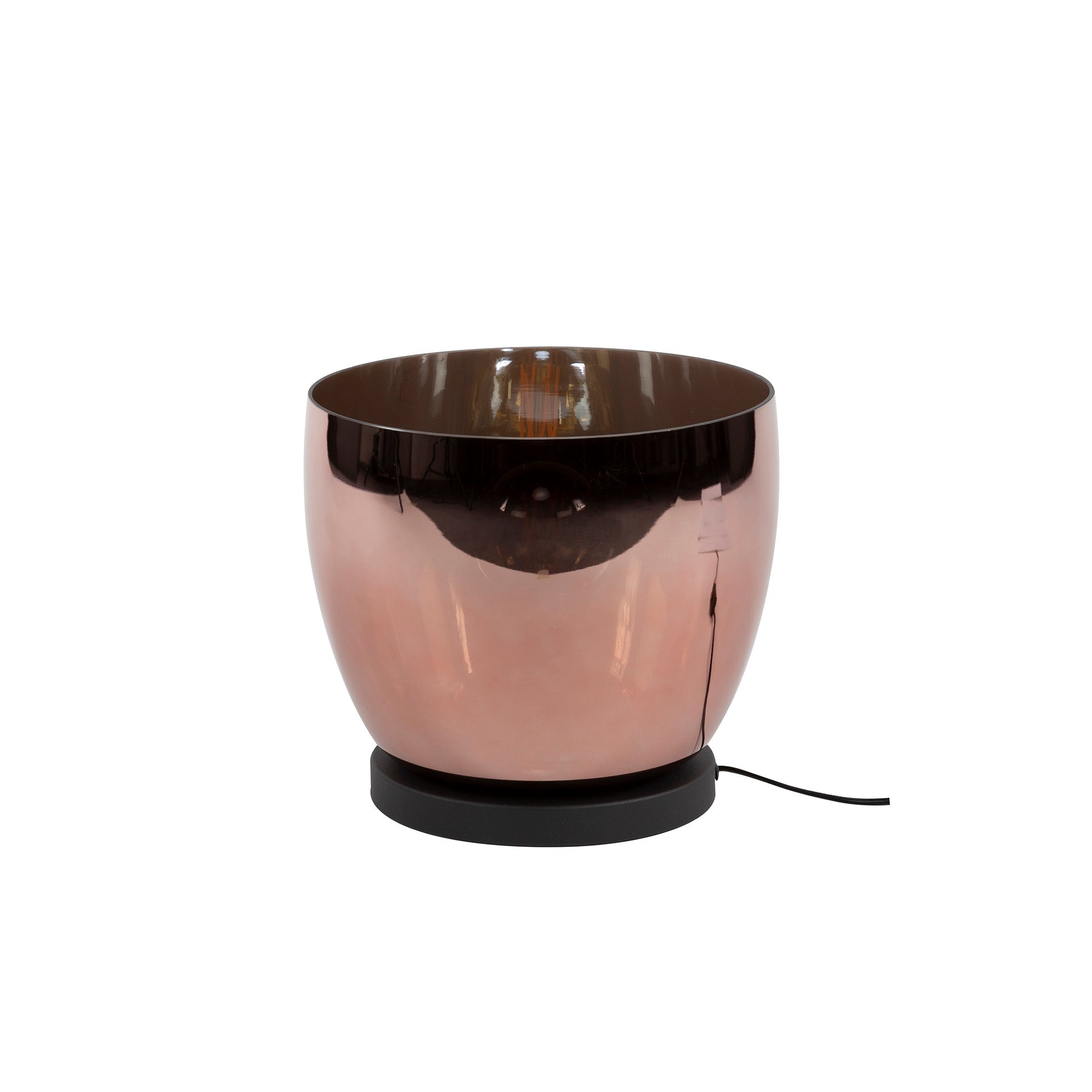 Stehleuchte Martina UP L Glas Ø29×27×150 cm – elegante Glas-Leuchte in Kupfer, LED geeignet