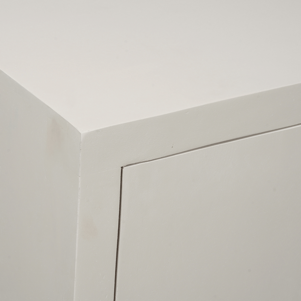 Sideboard Bali Sand – Dressoir aus Mangoholz mit Push-to-Open-Türen, 150 x 45 x 80 cm