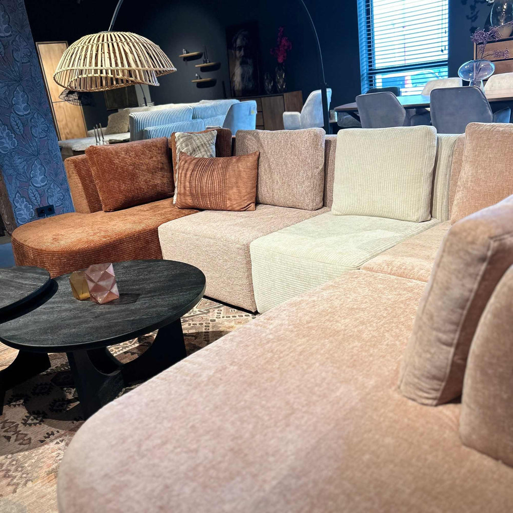 MeinLieblingsplatz Barcelona, Modular U-Sofa – stilvolles, großzügiges Sofa, 335 x 230 cm, farbenfroh & zeitgemäß