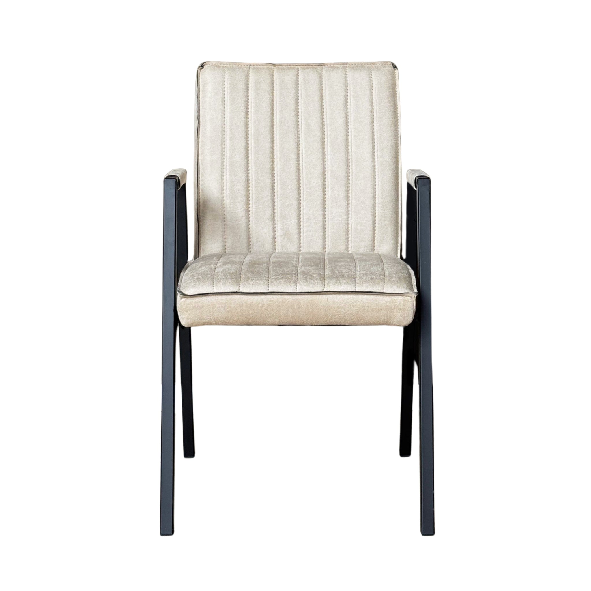 Esszimmerstuhl Molly Bull | Beige | Mit Armlehne