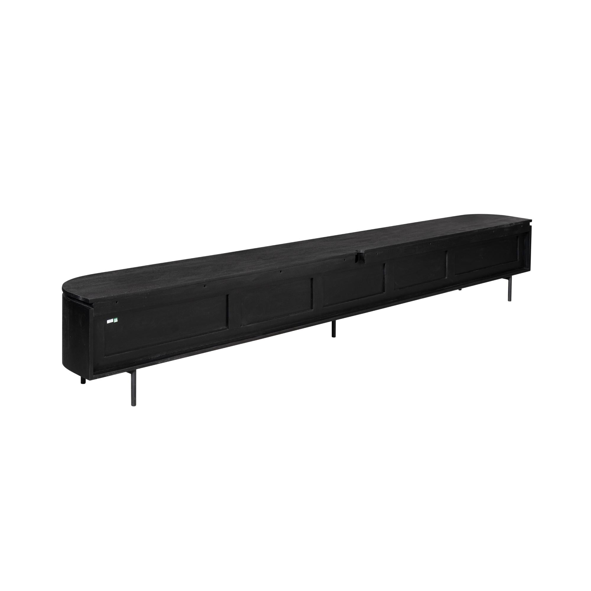 TV-Möbel Excellent Schwarz | 280 cm