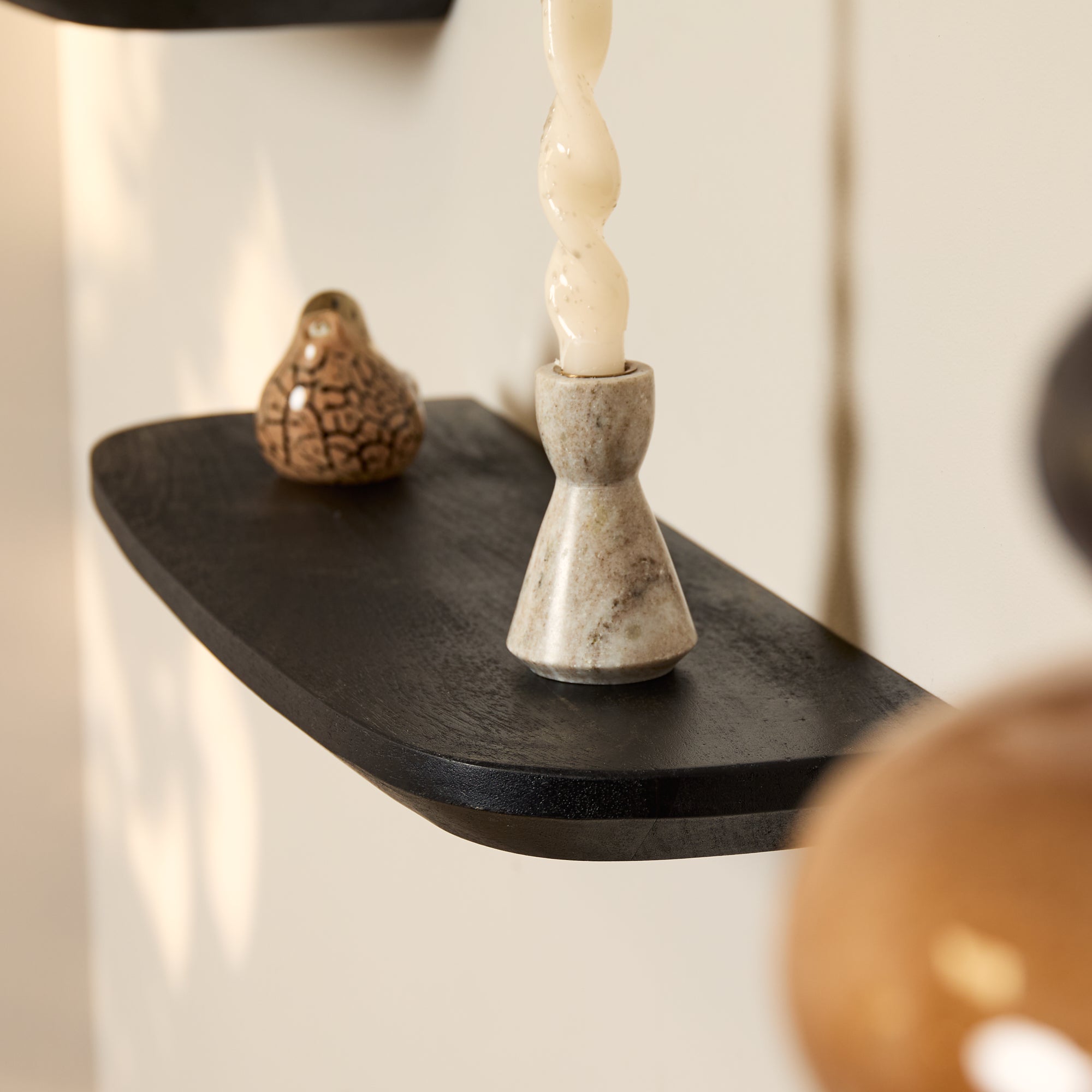 Wandregal Gusta Schwarz | 60 cm | Set von 3