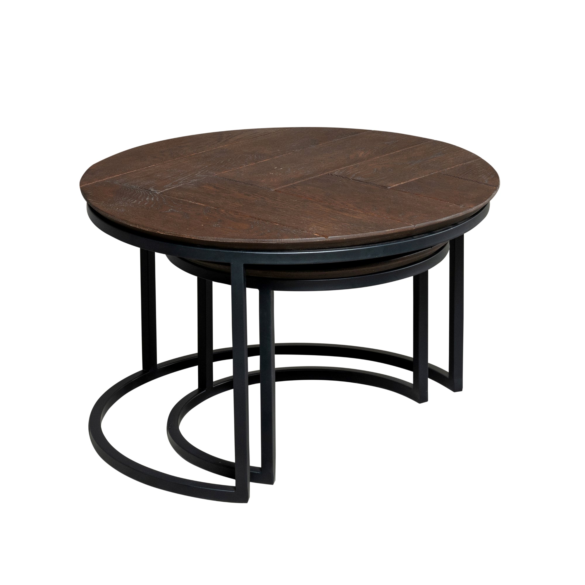 Couchtisch Otik Brown Oak | 70 cm | Set von 2