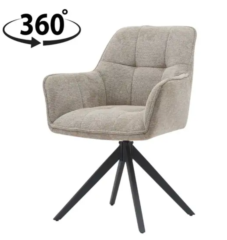 Elodie Esszimmerstuhl Taupe