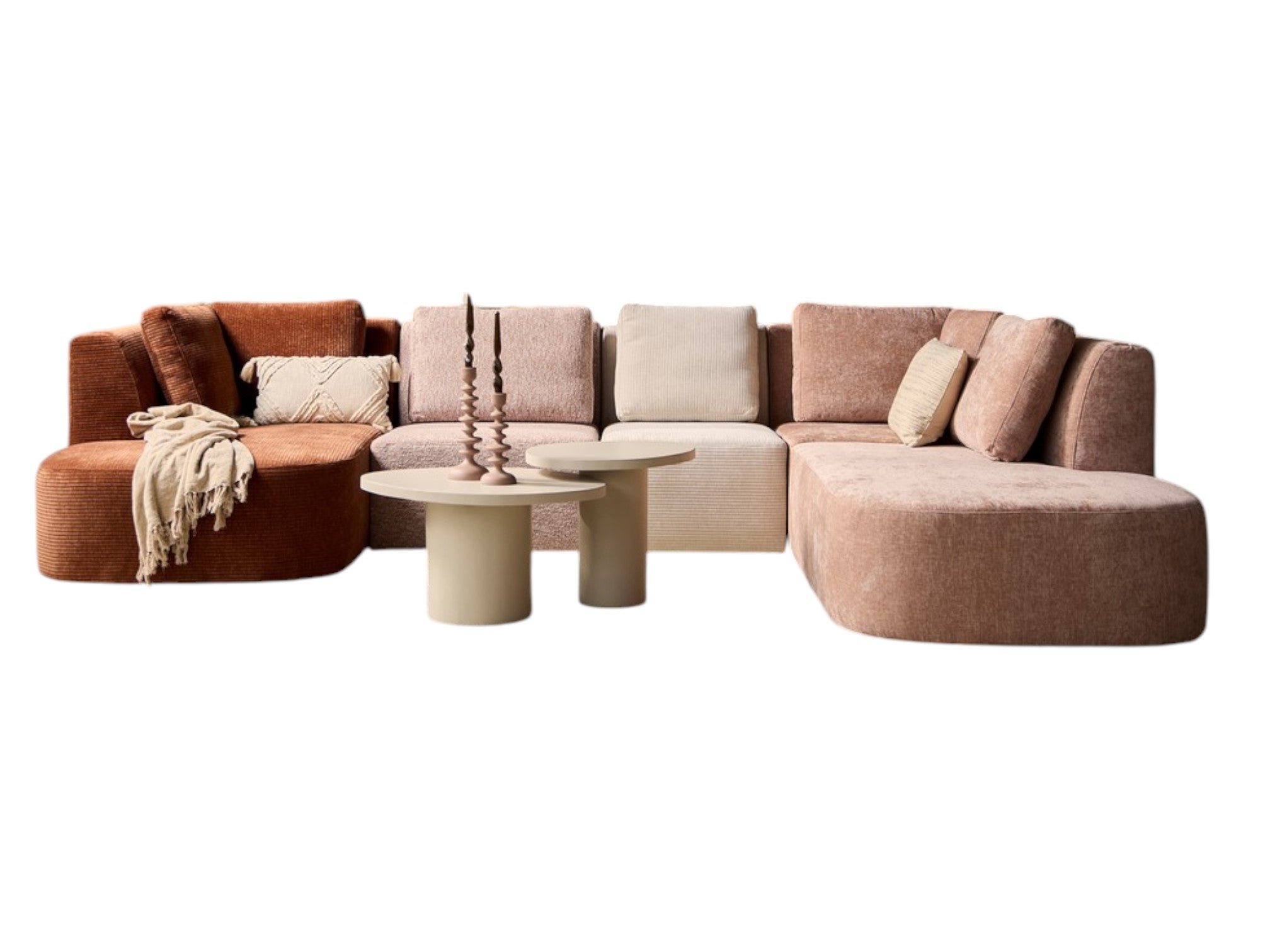 MeinLieblingsplatz Barcelona, Modular U-Sofa – stilvolles, großzügiges Sofa, 335 x 230 cm, farbenfroh & zeitgemäß