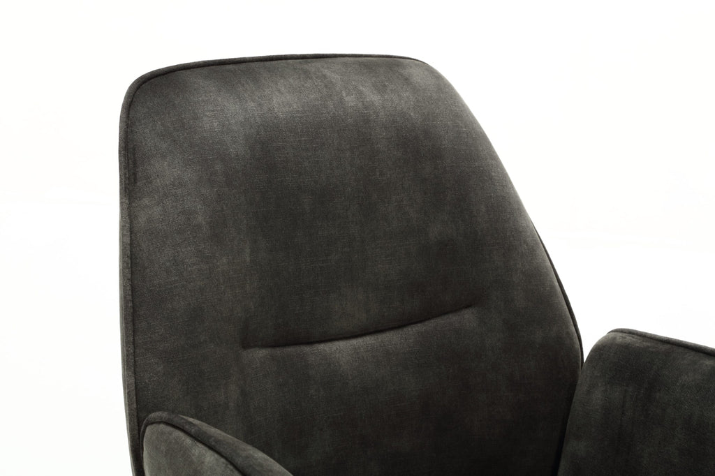 Esszimmerstuhl Oli Jägergrün – Samt & schwarze Metallbeine, 60×65×89 cm, eleganter Polsterstuhl mit Armlehnen