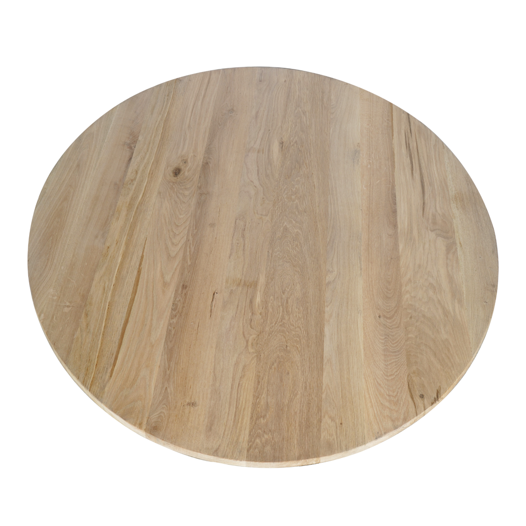 Esstisch Evoque Natur–massives FSC Eichenholz, Rund Ø110x76 cm