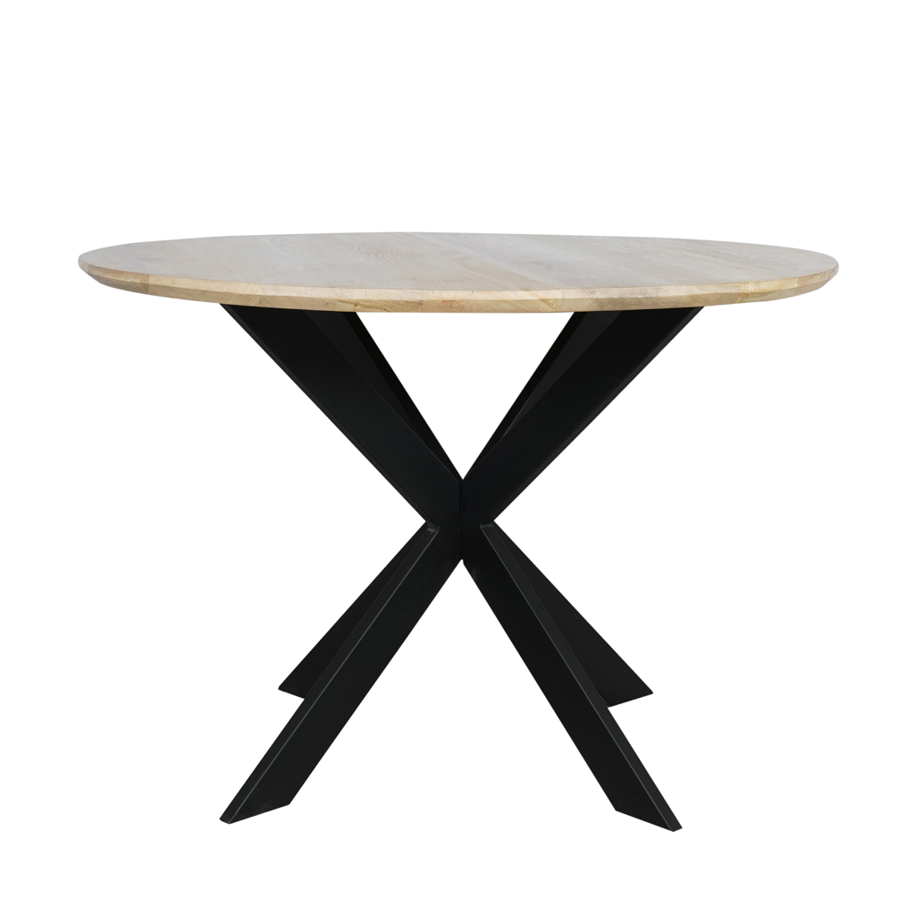 Esstisch Evoque Natur–massives FSC Eichenholz, Rund Ø110x76 cm