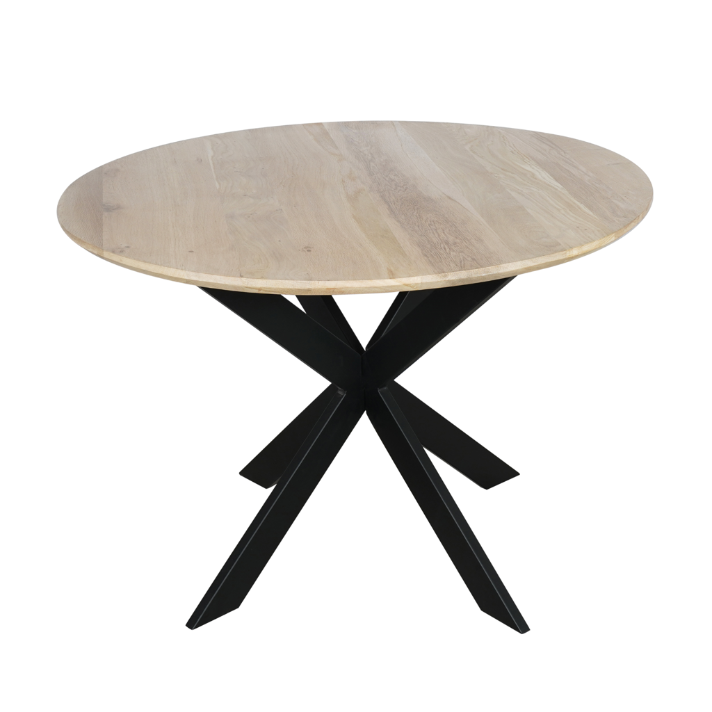 Esstisch Evoque Natur–massives FSC Eichenholz, Rund Ø110x76 cm