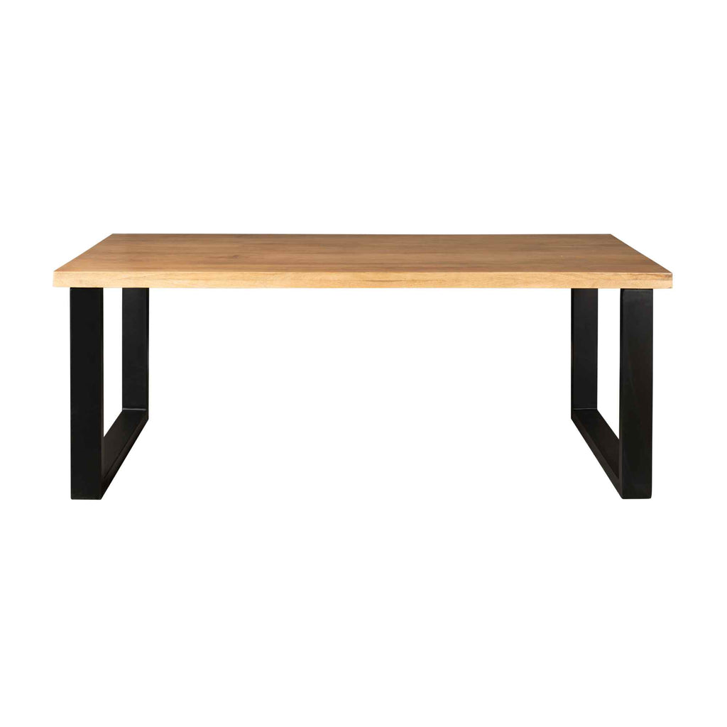 Esstisch Delta Natur – massives Mangoholz, Rechteckig 240x100x76 cm