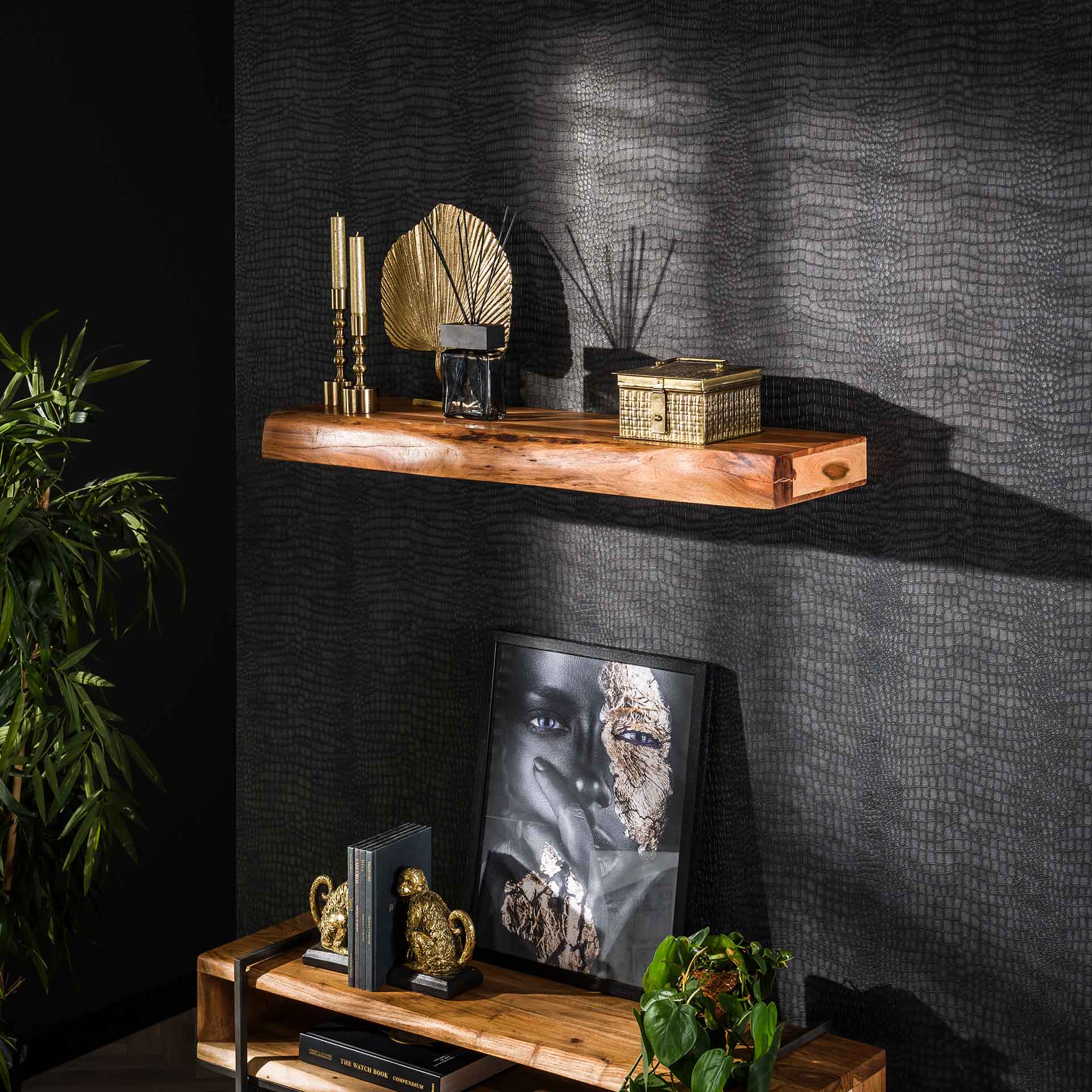 Regal – Noro Vista – Massivholz Akazie natur