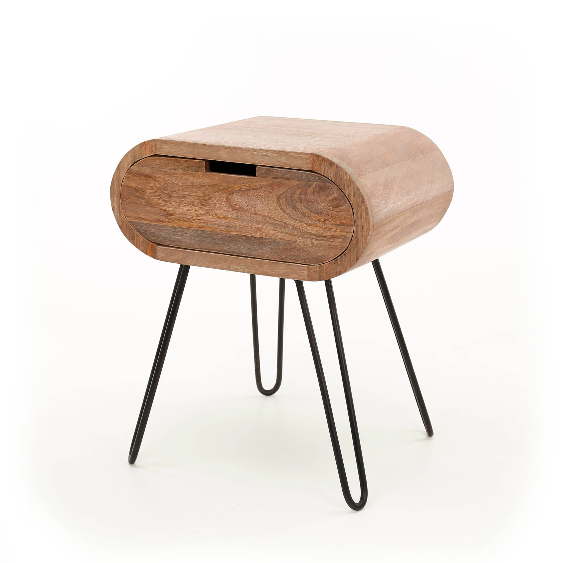 Beistelltisch – Luma Pure – Massivholz Mango Sandfarbe