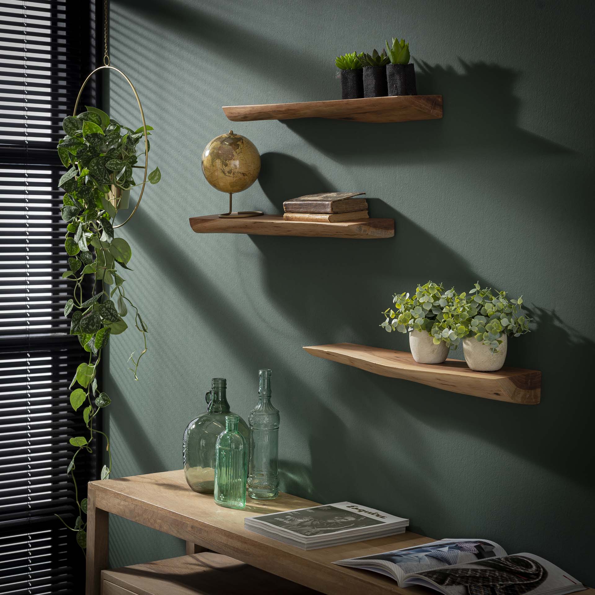 Regal – Aureo Modern – Massivholz Akazie natur