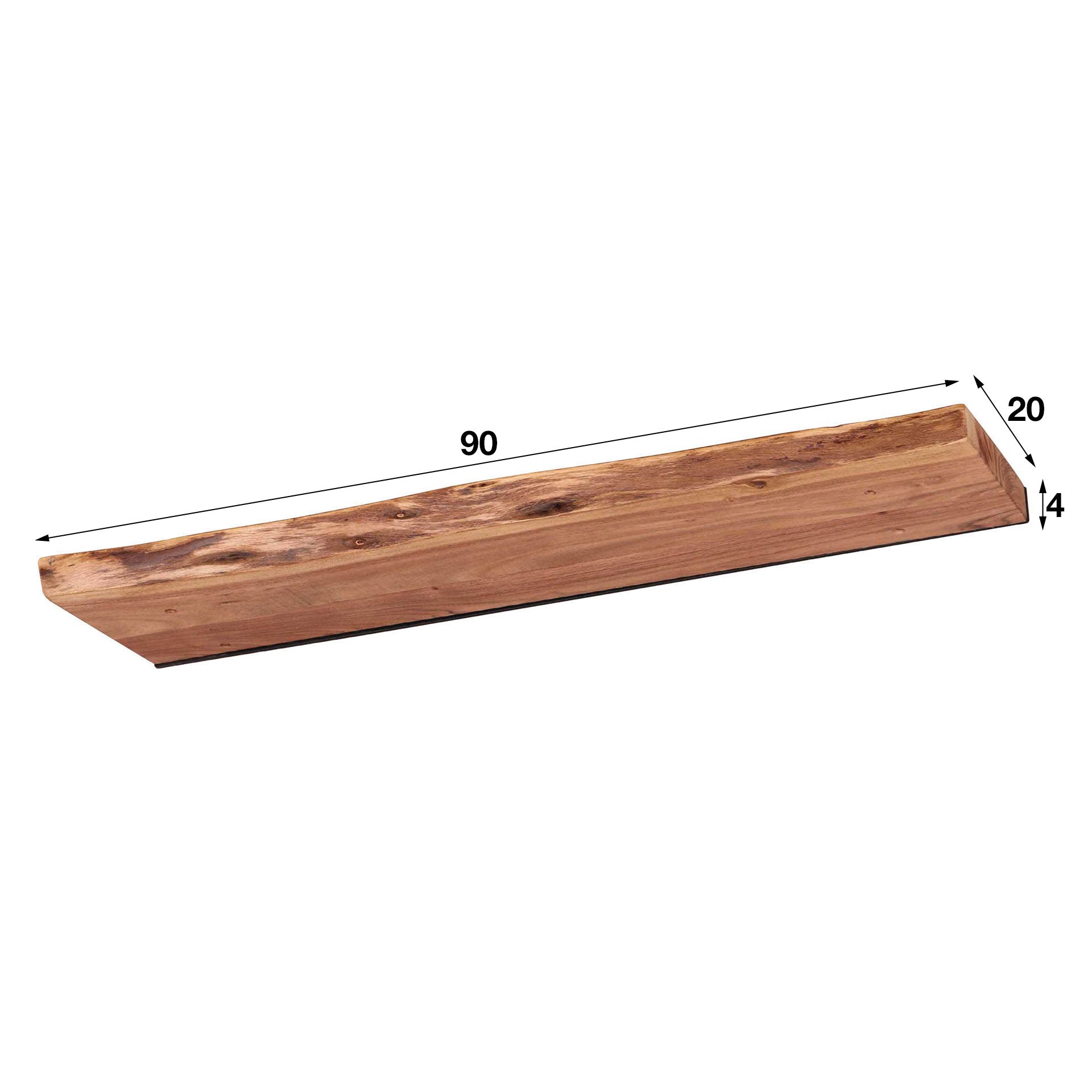 Regal – Avento Stone – Massivholz Akazie natur