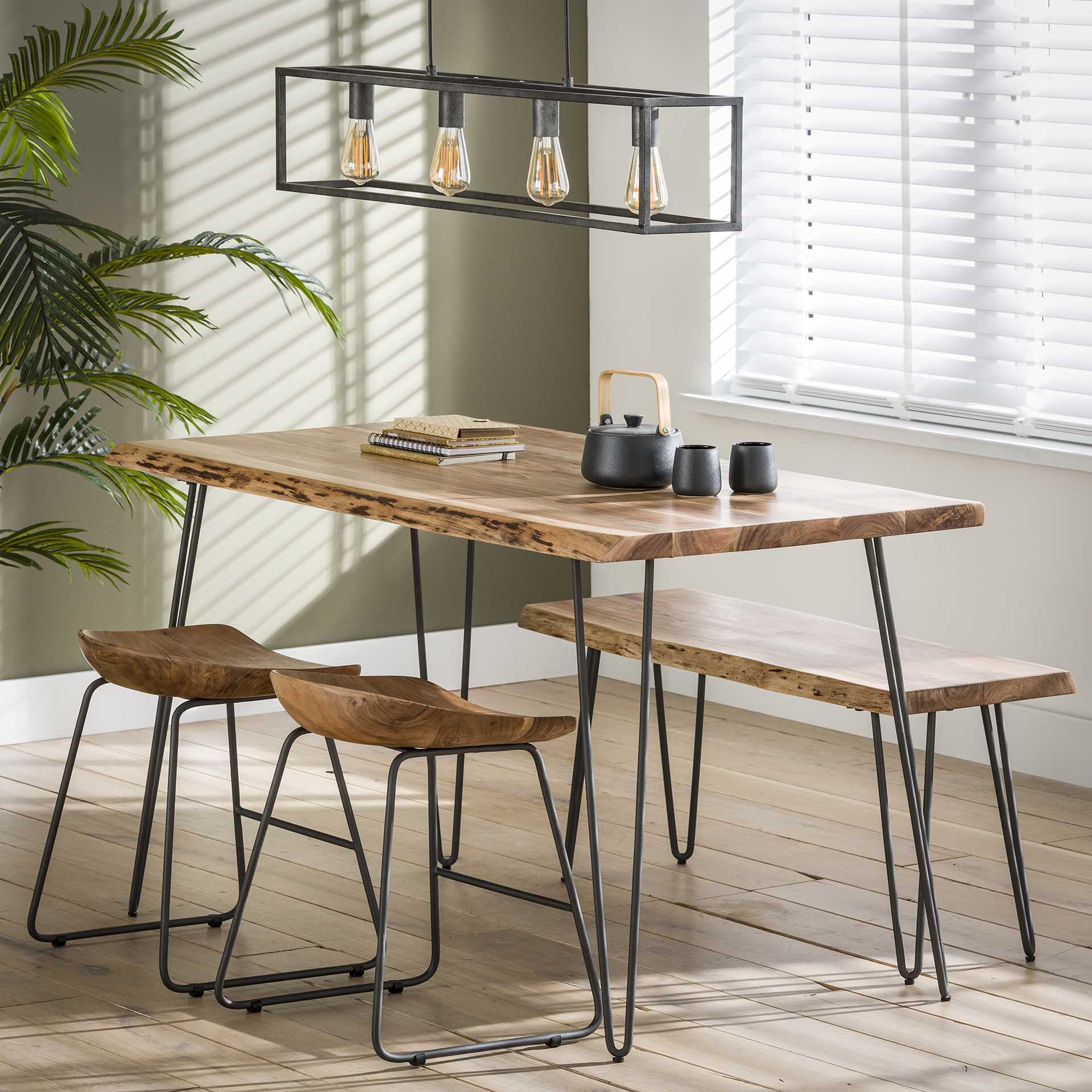 Hocker – Olivo Studio – Massivholz Akazie natur