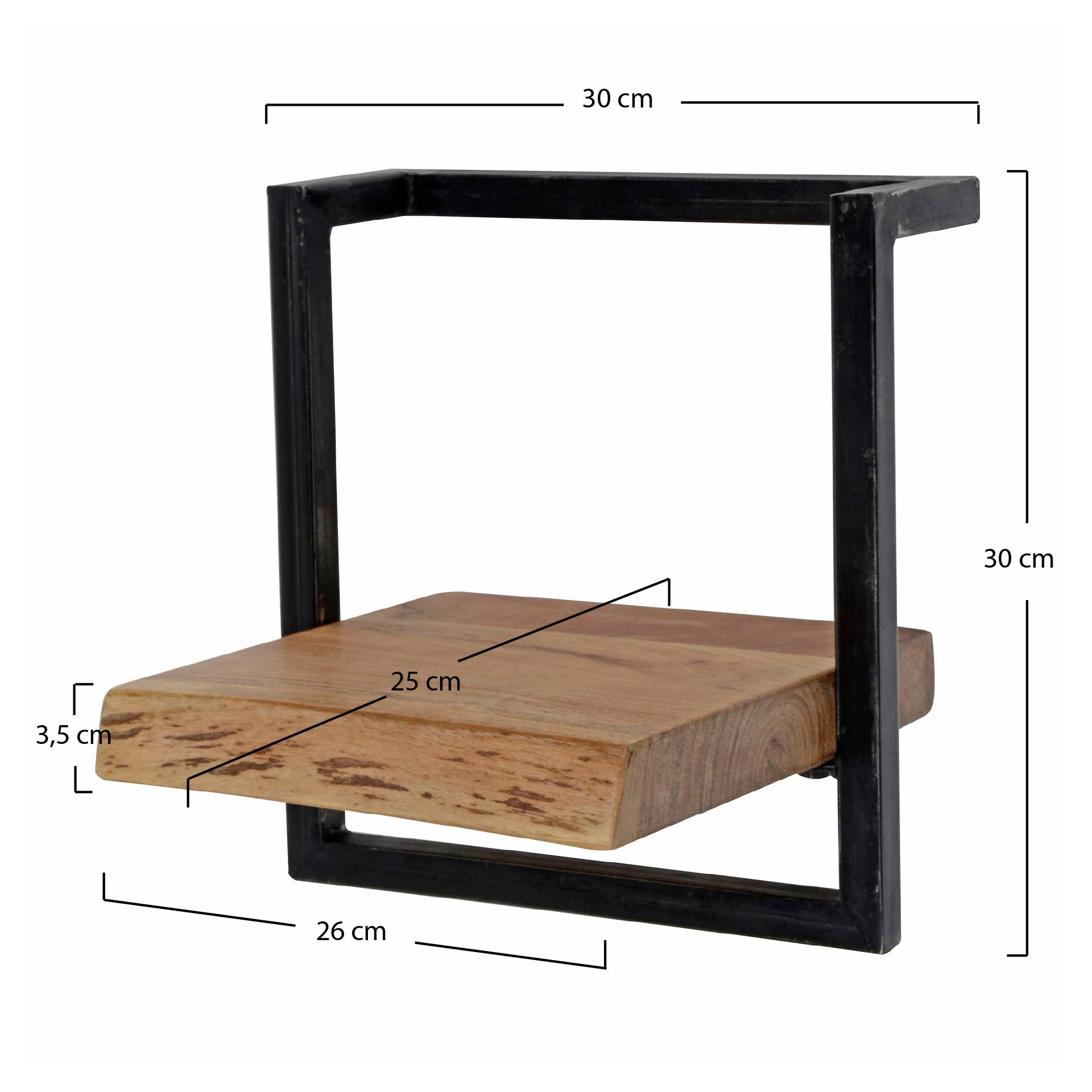 Regal – Novum Pure – Massivholz Akazie natur