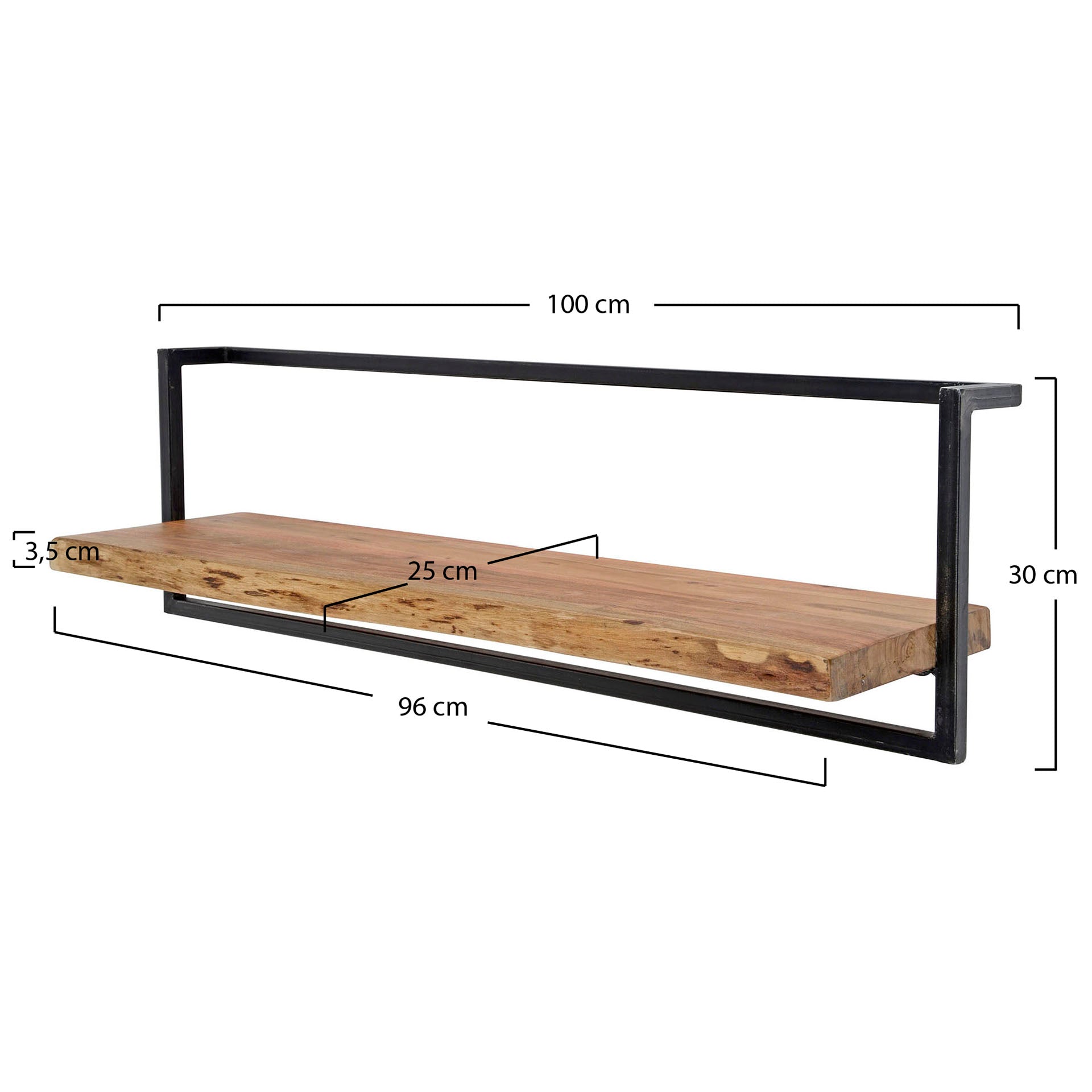 Regal – Novum Select – Massivholz Akazie natur