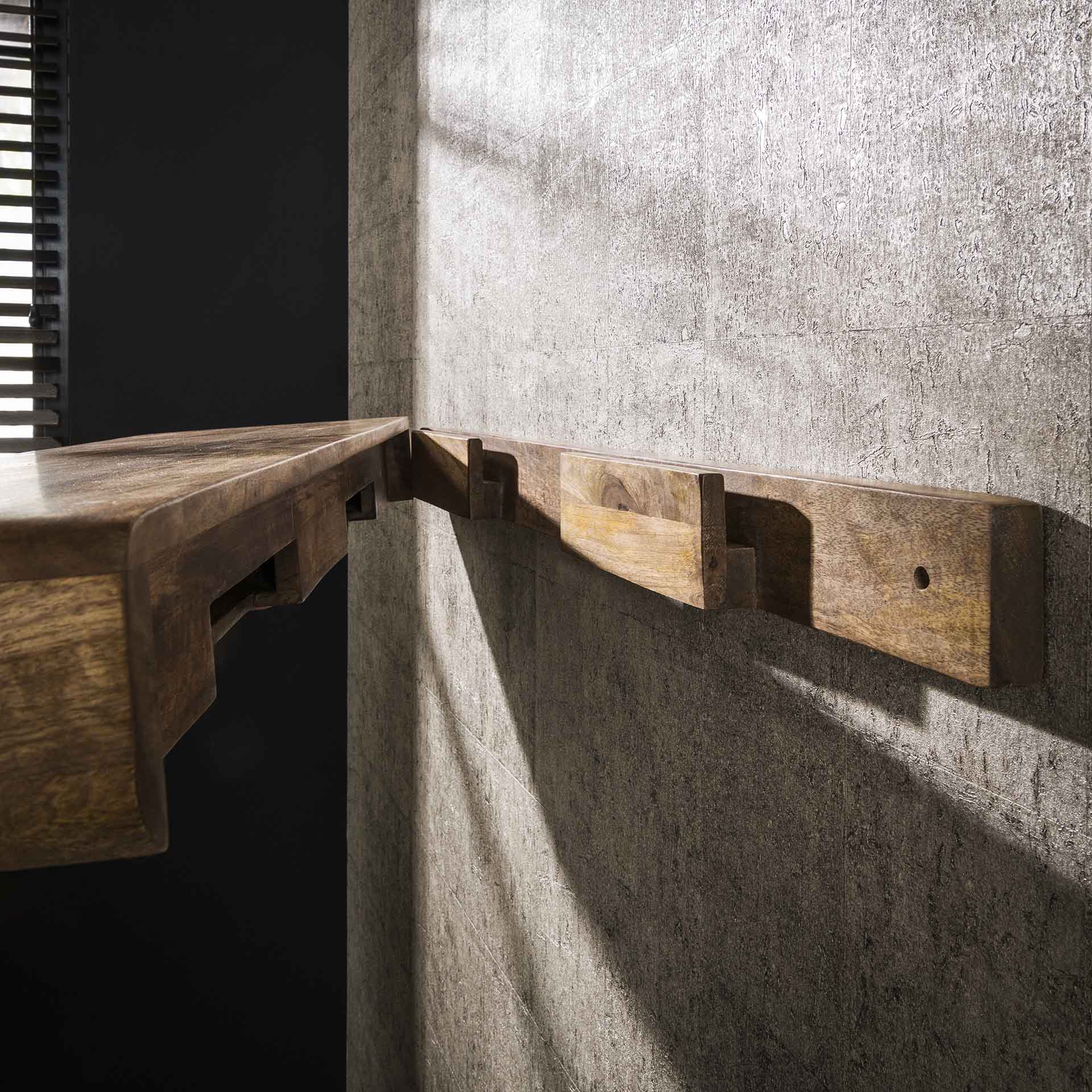 Regal – Terra Halo – Massivholz Mango Sandfarbe