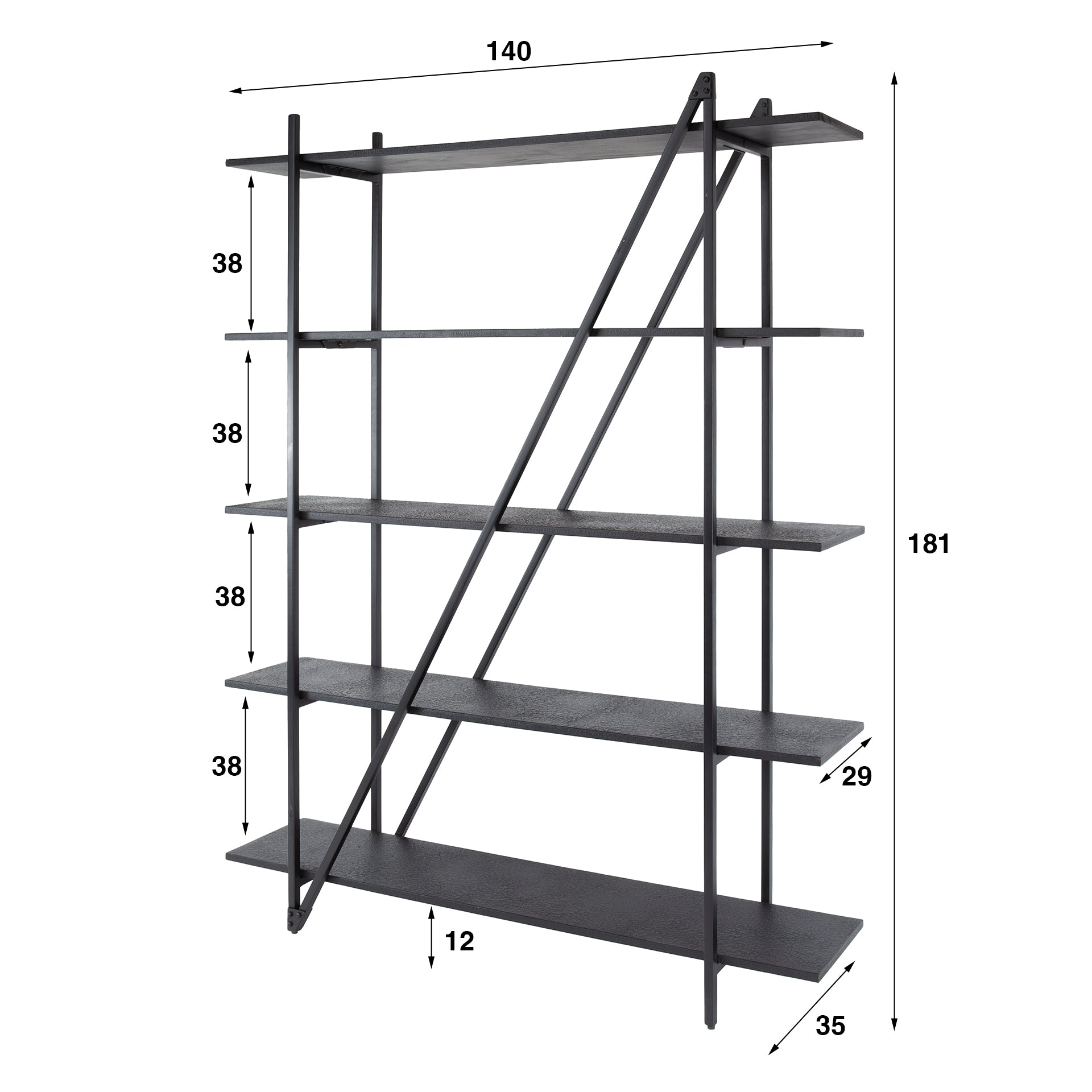 Regal – Luma Loft – Grau