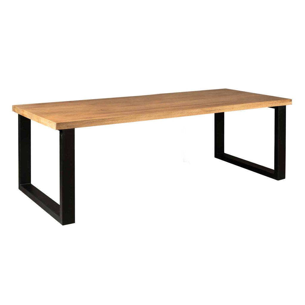 Esstisch Delta Natur - massives Mangoholz, Rechteckig 300x100x76 cm