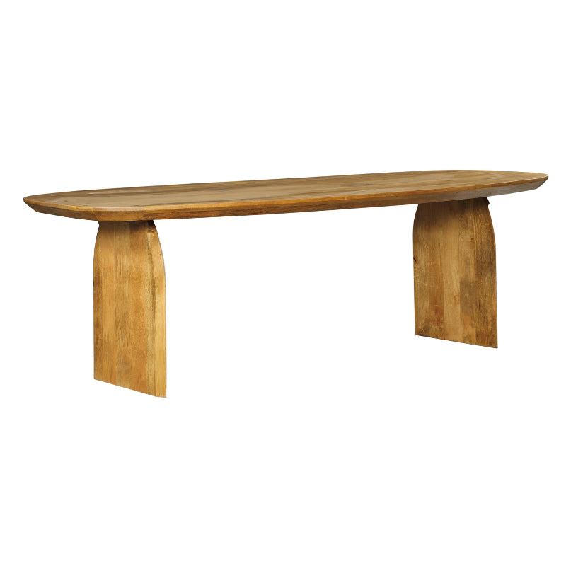 Esstisch TeyTey – Massivholz Tisch aus Mangoholz, 240×100×76 cm, 6 cm Tischplatte, eleganter Holztisch