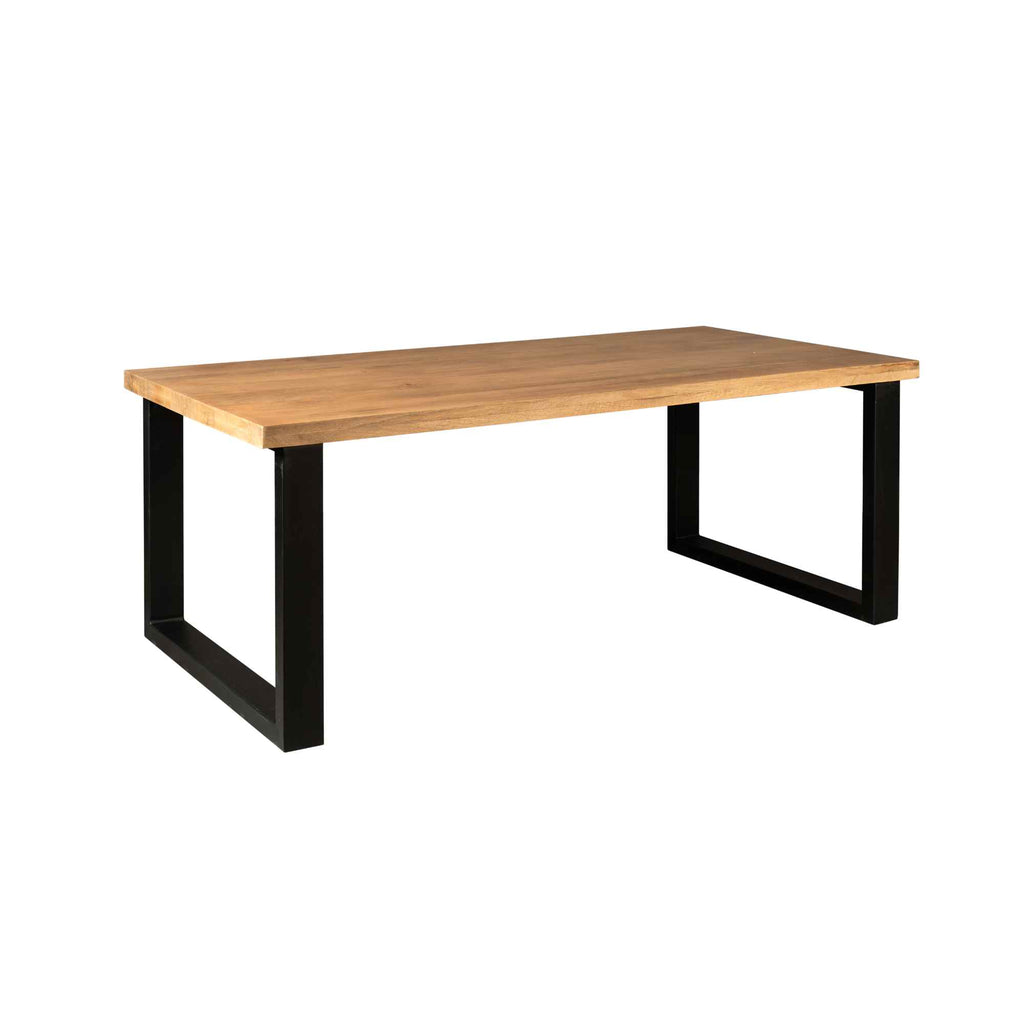 Esstisch Delta Natur – massives Mangoholz, Rechteckig 240x100x76 cm