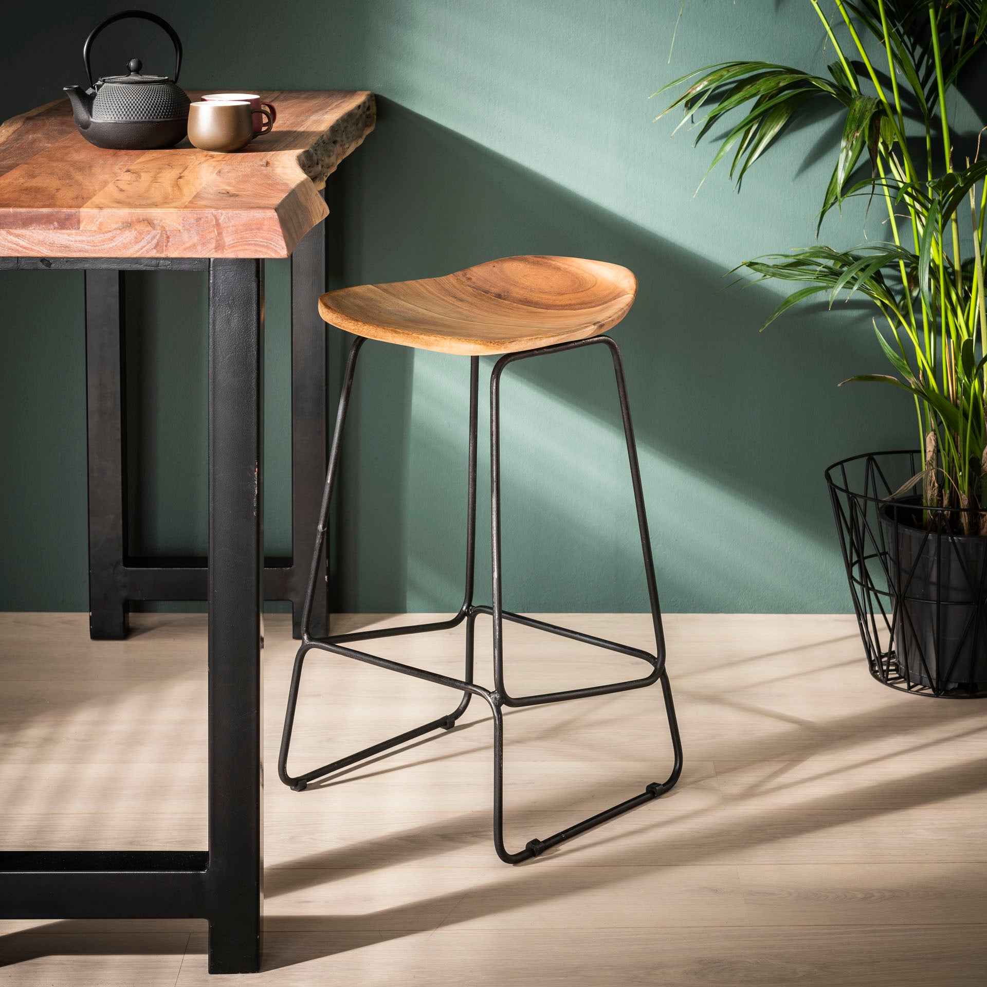 Stuhl – Novum Frame – Massivholz Akazie natur