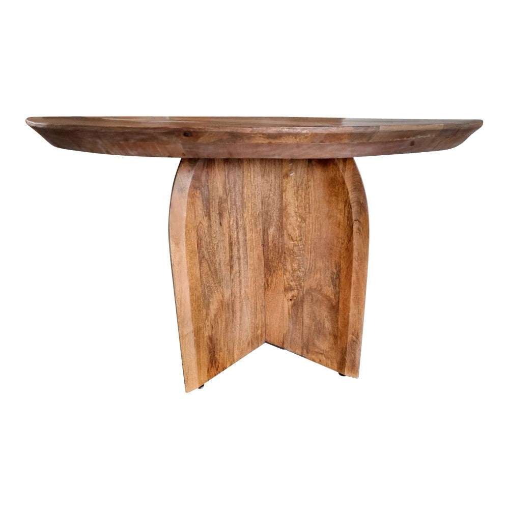 Esstisch TeTey - massives Mangoholz, Runder Holztisch Ø130 cm