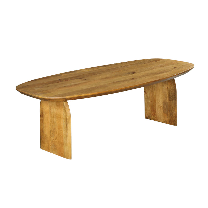 Esstisch TeyTey – Massivholztisch Mangoholz 200×100×76 cm mit 6 cm starker Tischplatte, naturfarben & robust