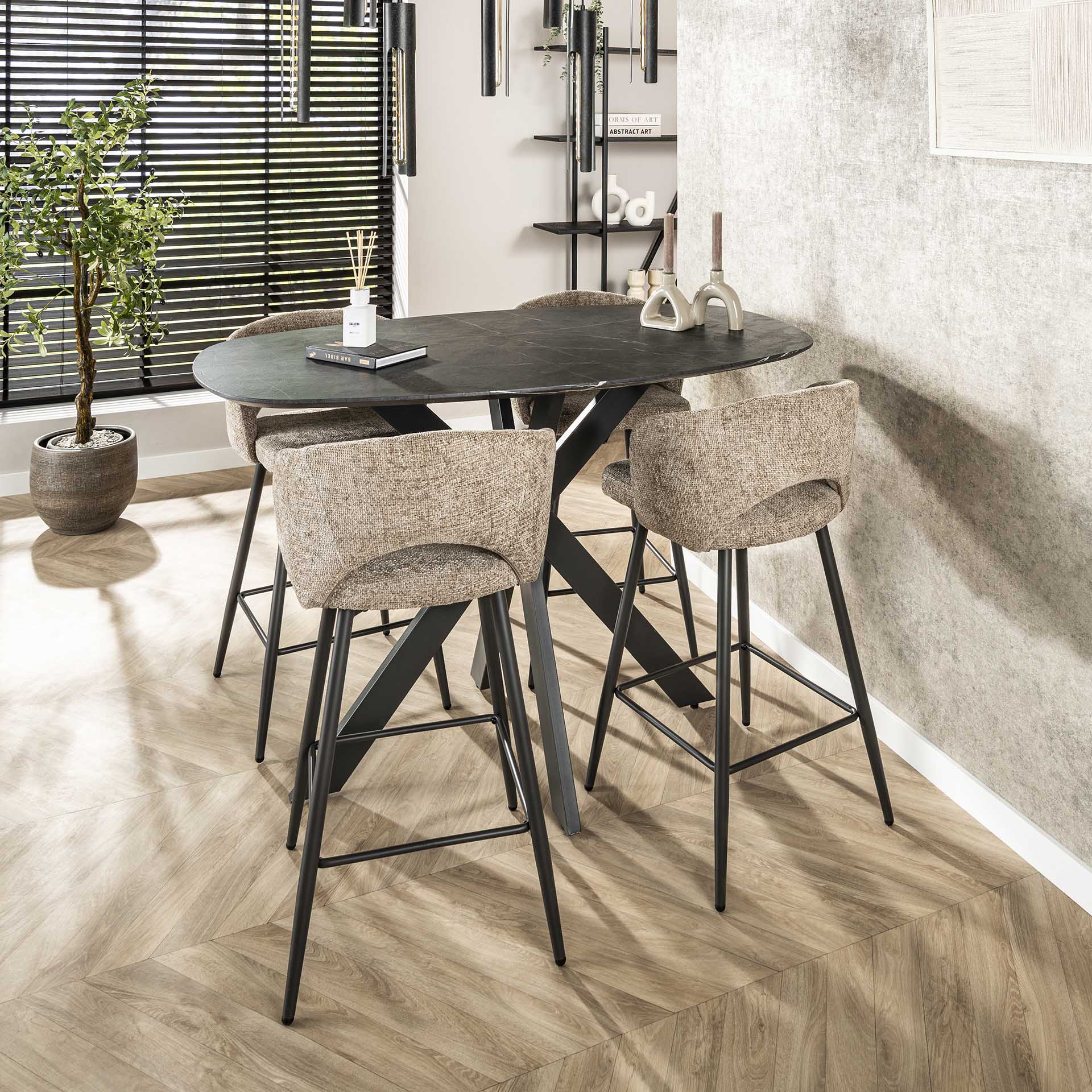 Stuhl – Avento Noir – Tissee cargo sandfarbe